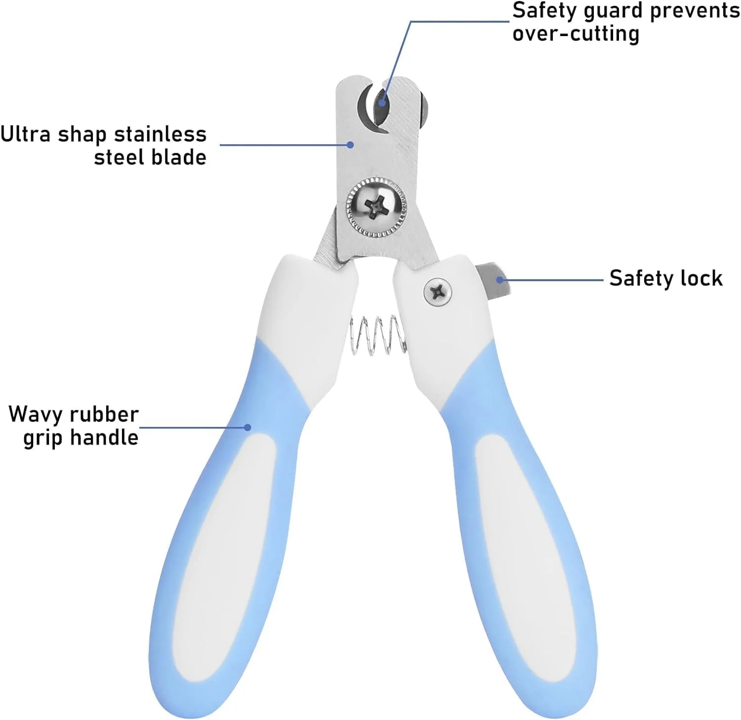 ناخن گیر سگ مامو بیر به همراه سوهان ناخن، ناخن گیر گربه استیل ضد زنگ، مناسب برای توله سگ ها و بچه گربه ها با قفل ایمنی و محافظ برای جلوگیری از کوتاه کردن بیش از حد (آبی) ناخن گیر سگ مامو بیر به همراه سوهان ناخن، ناخن گیر گربه استیل ضد زنگ، مناسب برای توله سگ ها و بچه گربه ها با قفل ایمنی و محافظ برای جلوگیری از کوتاه کردن بیش از حد (آبی)