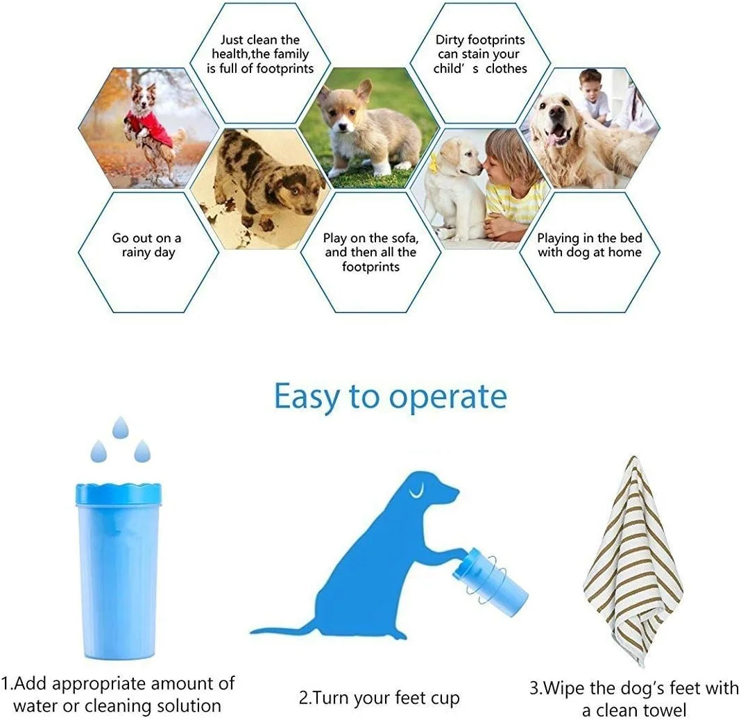 پد پاک کننده پنجه سگ آبی Mumoo Bear - به راحتی پنجه های کثیف را با برس های هدفمند و مواد بادوام تمیز کنید پد پاک کننده پنجه سگ آبی Mumoo Bear - به راحتی پنجه های کثیف را با برس های هدفمند و مواد بادوام تمیز کنید