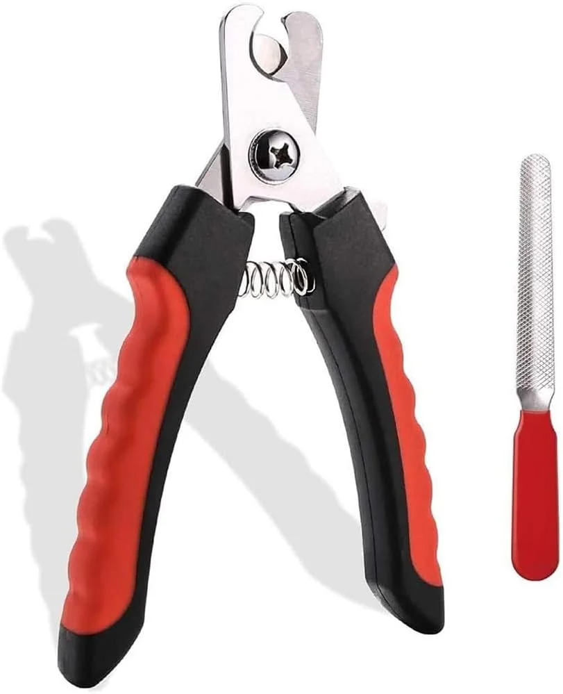 ناخن گیر سگ و گربه مومو بیر با محافظ ایمنی برای جلوگیری از کوتاه کردن بیش از حد، تیغه های بسیار تیز با سوهان ناخن سگ اشانتیون، ناخن گیر گربه با دسته های محکم و ضد لغزش برای حیوانات خانگی سگ گربه