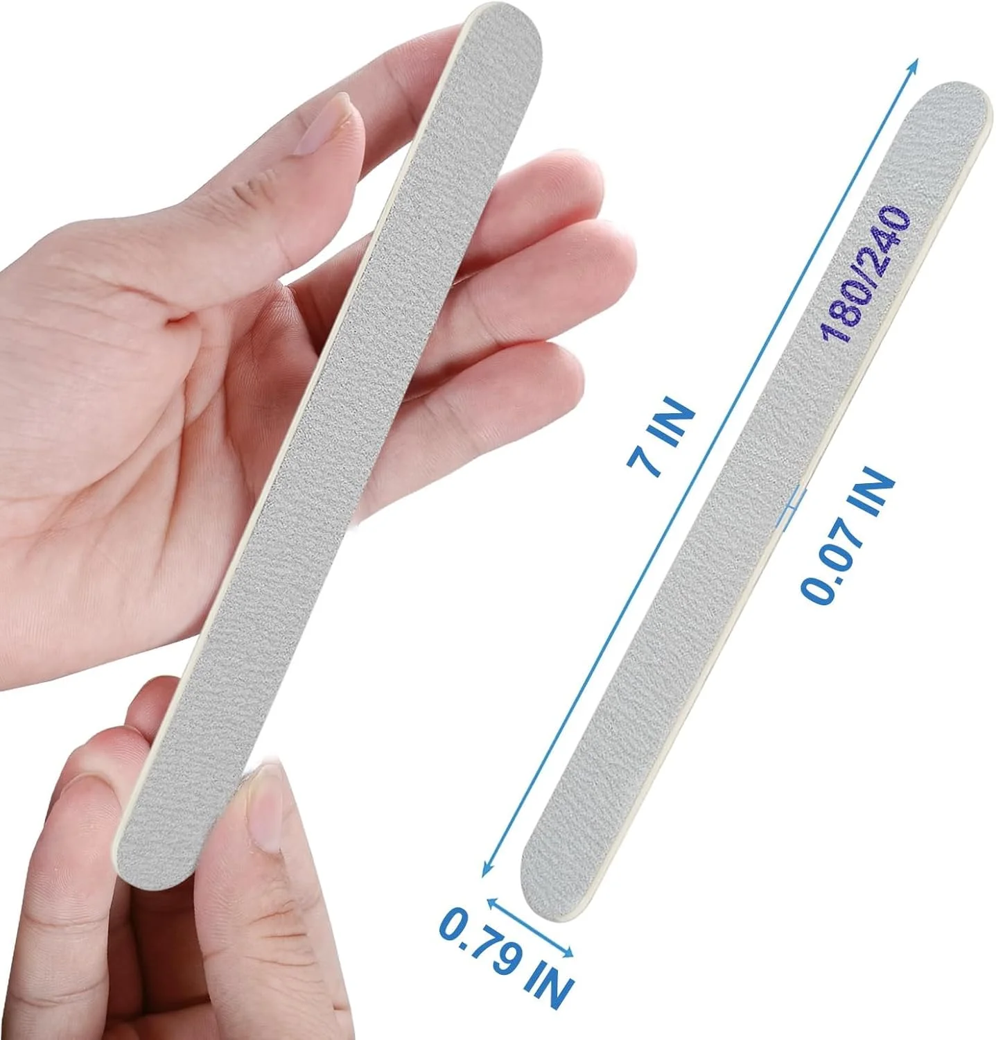 سوهان ناخن HBSTUDIO، سوهان چوبی سمباده ای دو طرفه 180/240 گریت برای ناخن های طبیعی، مانیکور و پدیکور حرفه ای قابل استفاده مجدد (20 عدد مستطیلی 180/240 گریت) سوهان ناخن HBSTUDIO، سوهان چوبی سمباده ای دو طرفه 180/240 گریت برای ناخن های طبیعی، مانیکور و پدیکور حرفه ای قابل استفاده مجدد (20 عدد مستطیلی 180/240 گریت)