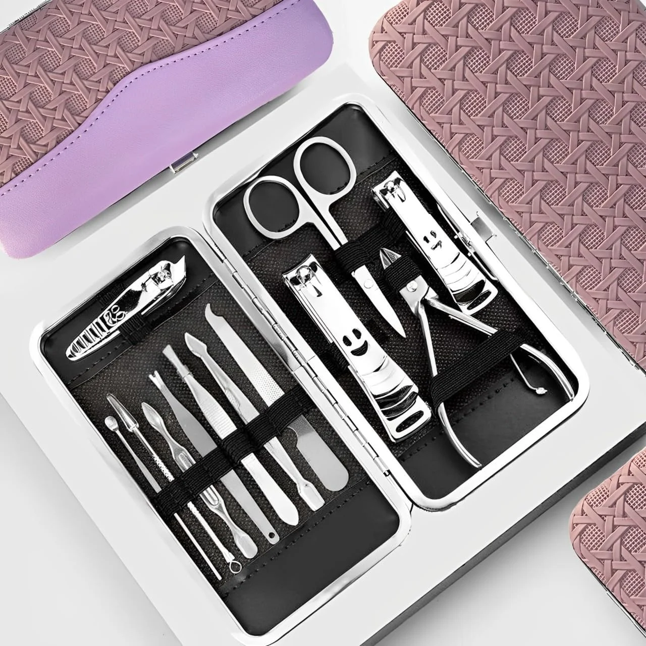 ست مانیکور و پدیکور 12 تکه HEXAR® - ناخن گیر، از بین برنده کوتیکول - کیت مراقبت لوکس ناخن صورت، پا و دست - ست های پدیکور پا، کیت های پیرایش مردانه و ست مانیکور زنانه ست مانیکور و پدیکور 12 تکه HEXAR® - ناخن گیر، از بین برنده کوتیکول - کیت مراقبت لوکس ناخن صورت، پا و دست - ست های پدیکور پا، کیت های پیرایش مردانه و ست مانیکور زنانه