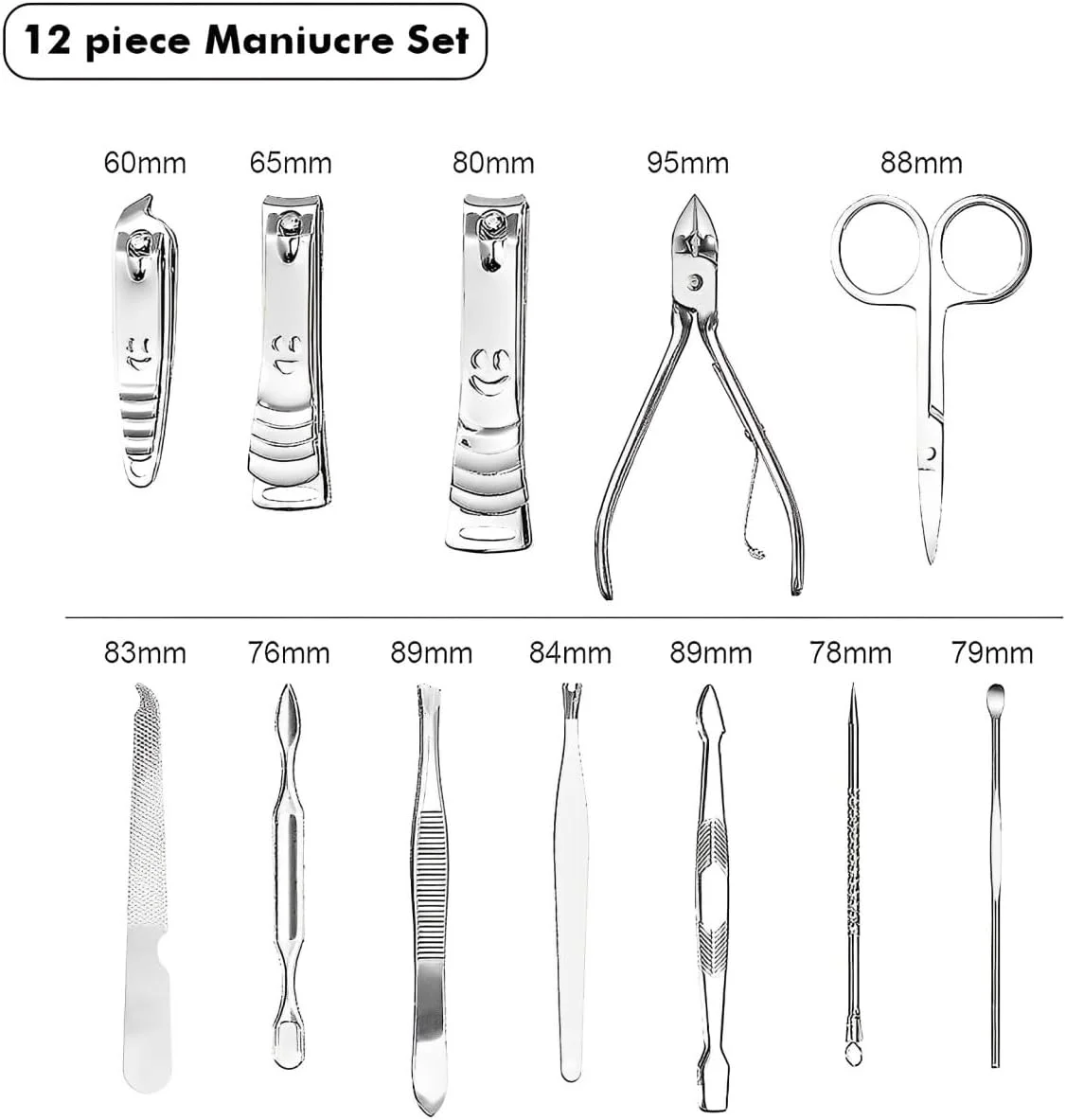 ست مانیکور و پدیکور 12 تکه HEXAR® - ناخن گیر، از بین برنده کوتیکول - کیت مراقبت لوکس ناخن صورت، پا و دست - ست های پدیکور پا، کیت های پیرایش مردانه و ست مانیکور زنانه ست مانیکور و پدیکور 12 تکه HEXAR® - ناخن گیر، از بین برنده کوتیکول - کیت مراقبت لوکس ناخن صورت، پا و دست - ست های پدیکور پا، کیت های پیرایش مردانه و ست مانیکور زنانه