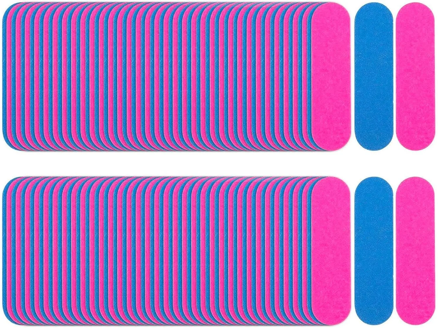 200 عدد مینی سوهان ناخن یکبار مصرف حرفه ای، ست سوهان ناخن، ابزار مانیکور حرفه ای مینی سوهان ناخن برای استفاده در منزل و سالن، درجه زبری 180/240