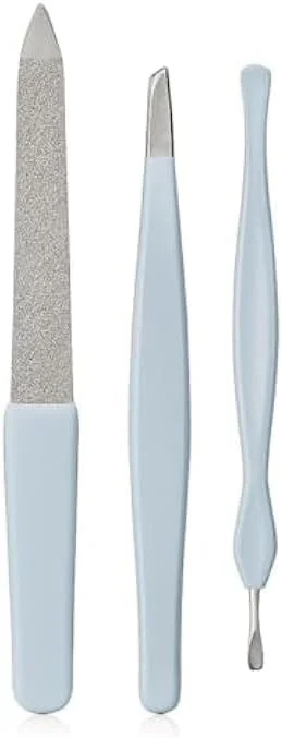 ست سوهان ناخن فیتو 3 عددی - سوهان ناخن مانیکور و پدیکور، مجموعه سه تایی سوهان ناخن قابل حمل و قابل استفاده مجدد برای ناخن های طبیعی و اکریلیک