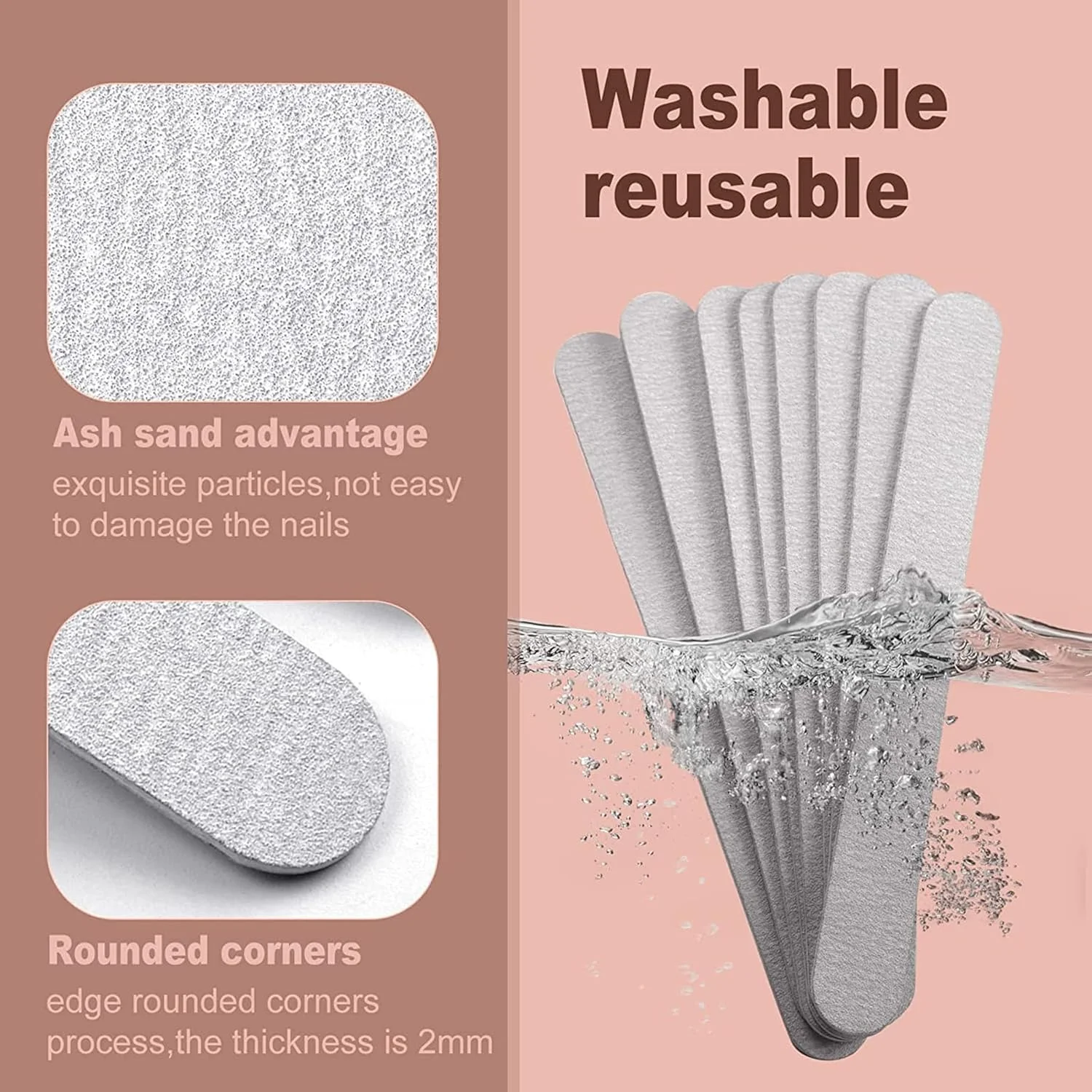 سوهان ناخن DIKXO، 25 عدد، درجه زبری 180/240، دو طرفه، قابل شستشو، کیت سوهان ناخن حرفه ای برای ناخن های طبیعی، دو طرفه، قابل شستشو سوهان ناخن DIKXO، 25 عدد، درجه زبری 180/240، دو طرفه، قابل شستشو، کیت سوهان ناخن حرفه ای برای ناخن های طبیعی، دو طرفه، قابل شستشو