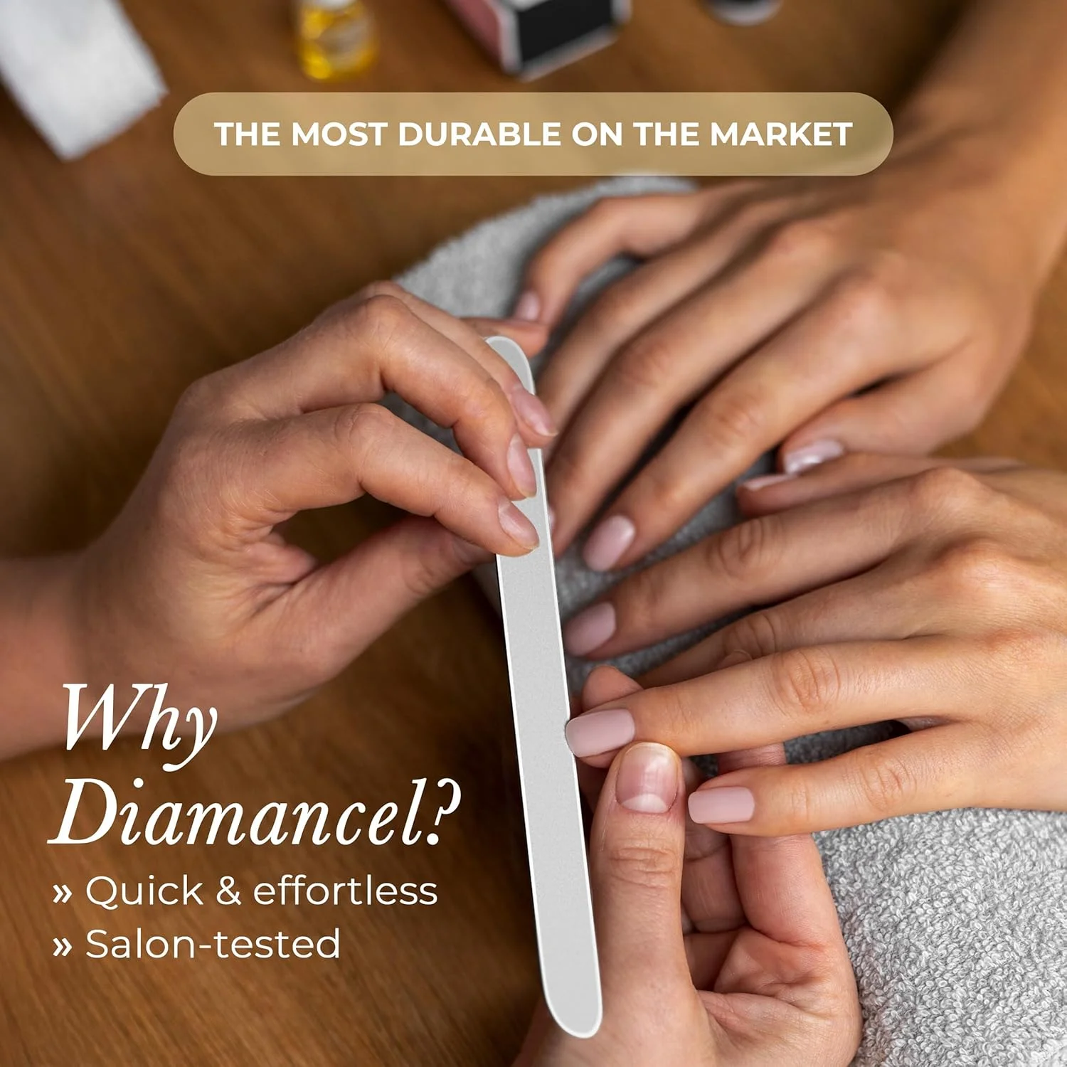 سوهان ناخن الماسه لوکس دیامانسل - #2 زبری متوسط - برای ناخن های انگشت با ضخامت متوسط (سایز معمولی) سوهان ناخن الماسه لوکس دیامانسل - #2 زبری متوسط - برای ناخن های انگشت با ضخامت متوسط (سایز معمولی)