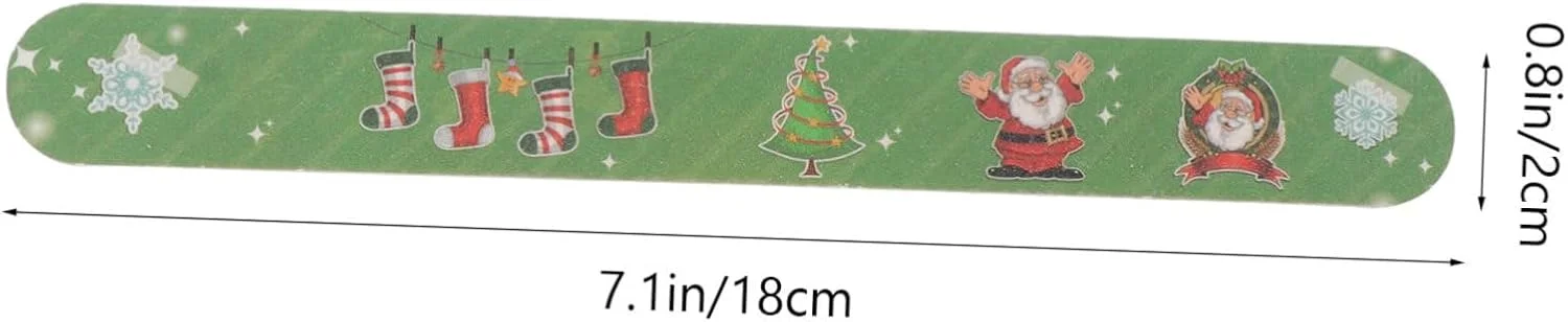 Garneck مجموعه 12 عددی سوهان ناخن کریسمس - تخته های دو طرفه برای مانیکور و پدیکور ابزارهای حرفه ای بافر ناخن برای زنان و الگوهای تصادفی جشن Garneck مجموعه 12 عددی سوهان ناخن کریسمس - تخته های دو طرفه برای مانیکور و پدیکور ابزارهای حرفه ای بافر ناخن برای زنان و الگوهای تصادفی جشن