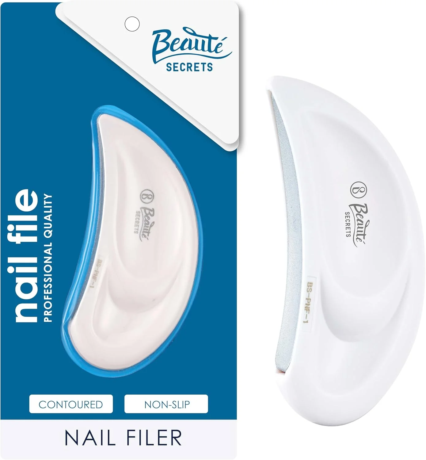 سوهان و بافر ناخن Beauté Secrets، سوهان ناخن حرفه ای به شکل گوش با تیغه گرد برای مراقبت آسان از ناخن و بافر ناخن دقیق سوهان و بافر ناخن Beauté Secrets، سوهان ناخن حرفه ای به شکل گوش با تیغه گرد برای مراقبت آسان از ناخن و بافر ناخن دقیق