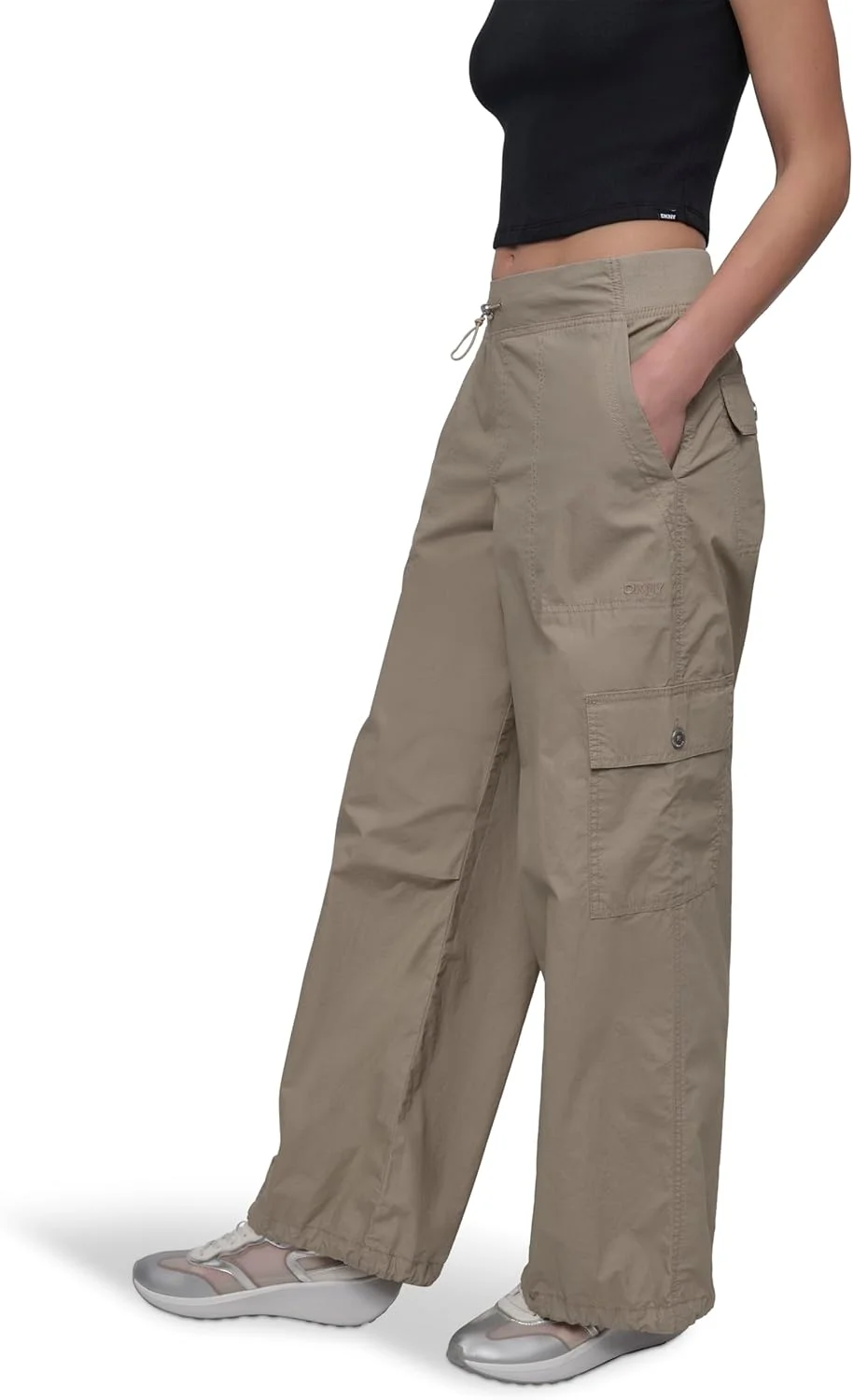 شلوار زنانه DKNY مدل Trendy Adjustable Bungee Cargo Pant (تک عددی)