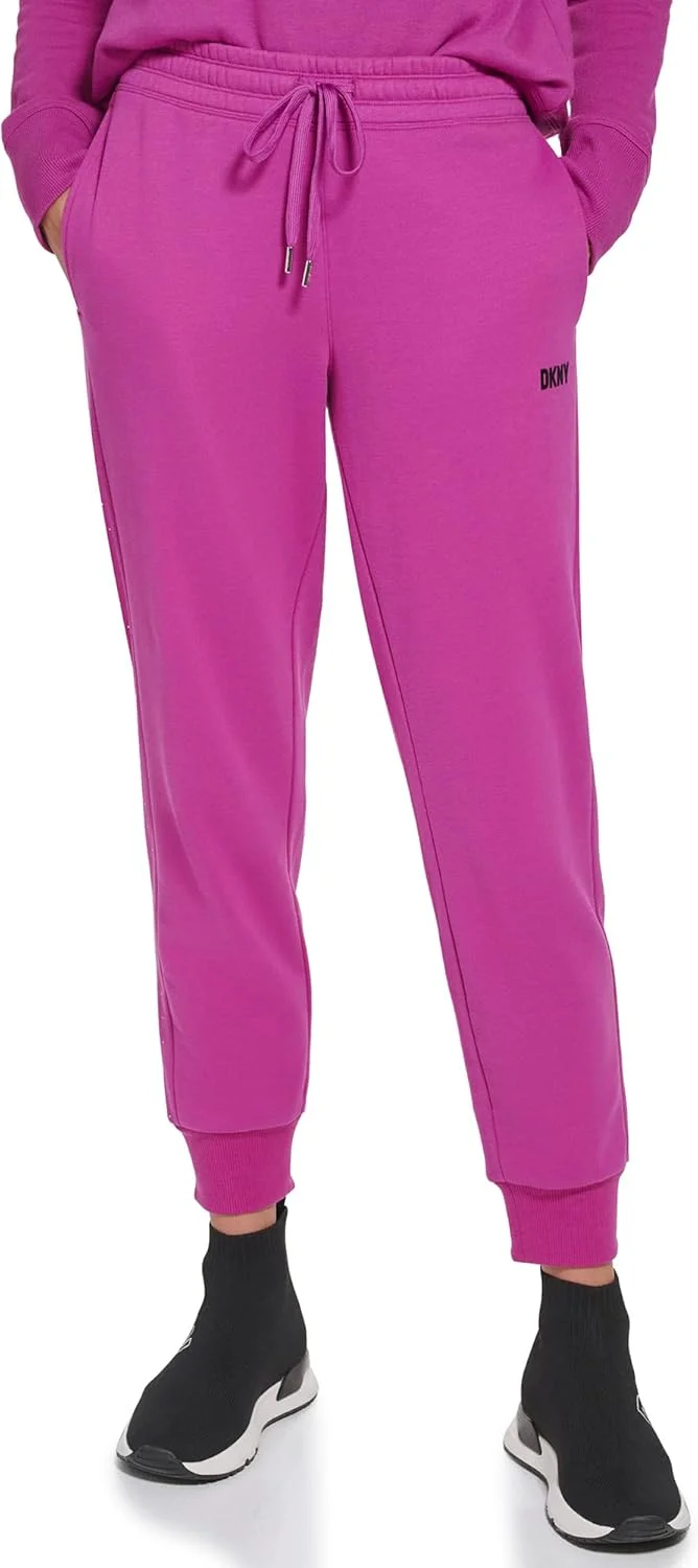 شلوار ورزشی زنانه DKNY مدل Sport با راه راه های فلزی و لوگوی پشمی شلوار ورزشی زنانه DKNY مدل Sport با راه راه های فلزی و لوگوی پشمی