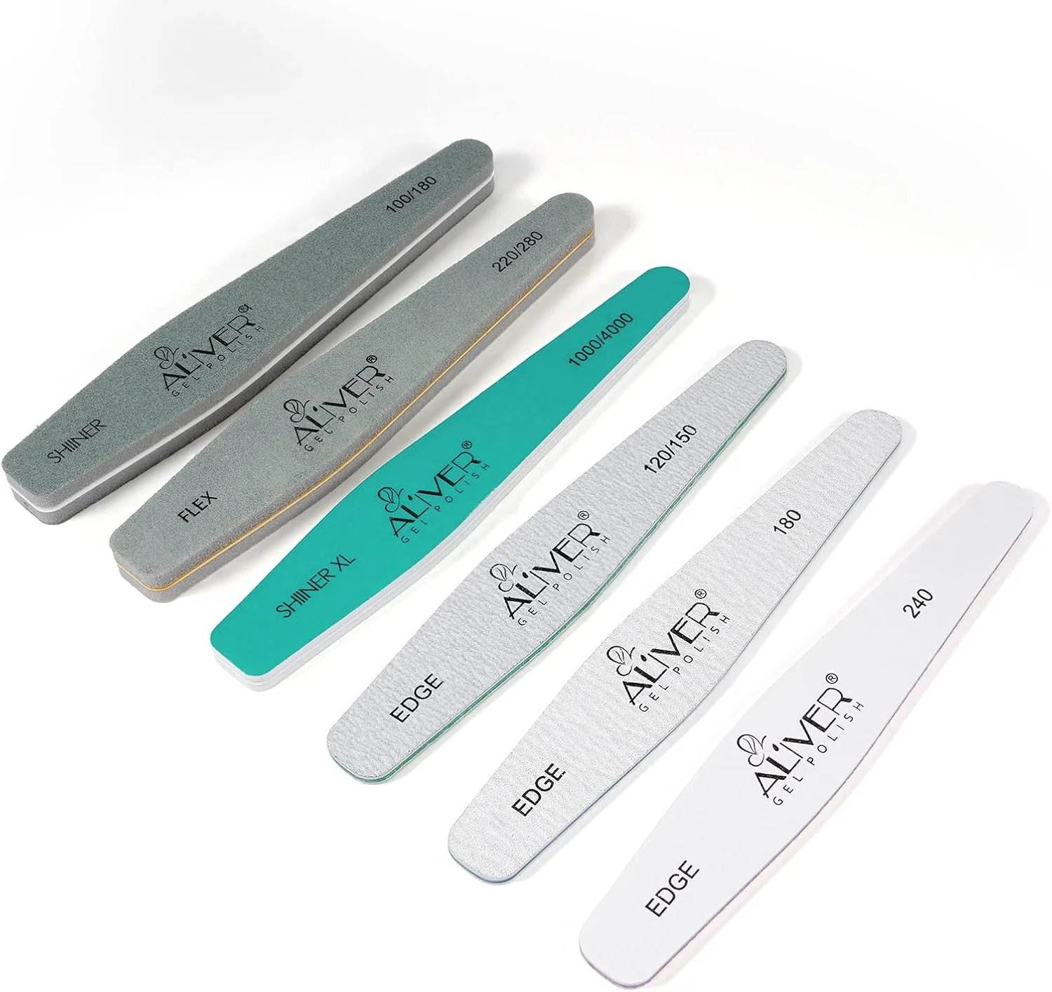 ست سوهان ناخن ALIVER، کیت حرفه ای بافر 6 عددی، پولیشر قابل شستشو، سوهان زدن/سنباده زنی ناخن، مجموعه پولیش صاف کننده ناخن ست سوهان ناخن ALIVER، کیت حرفه ای بافر 6 عددی، پولیشر قابل شستشو، سوهان زدن/سنباده زنی ناخن، مجموعه پولیش صاف کننده ناخن