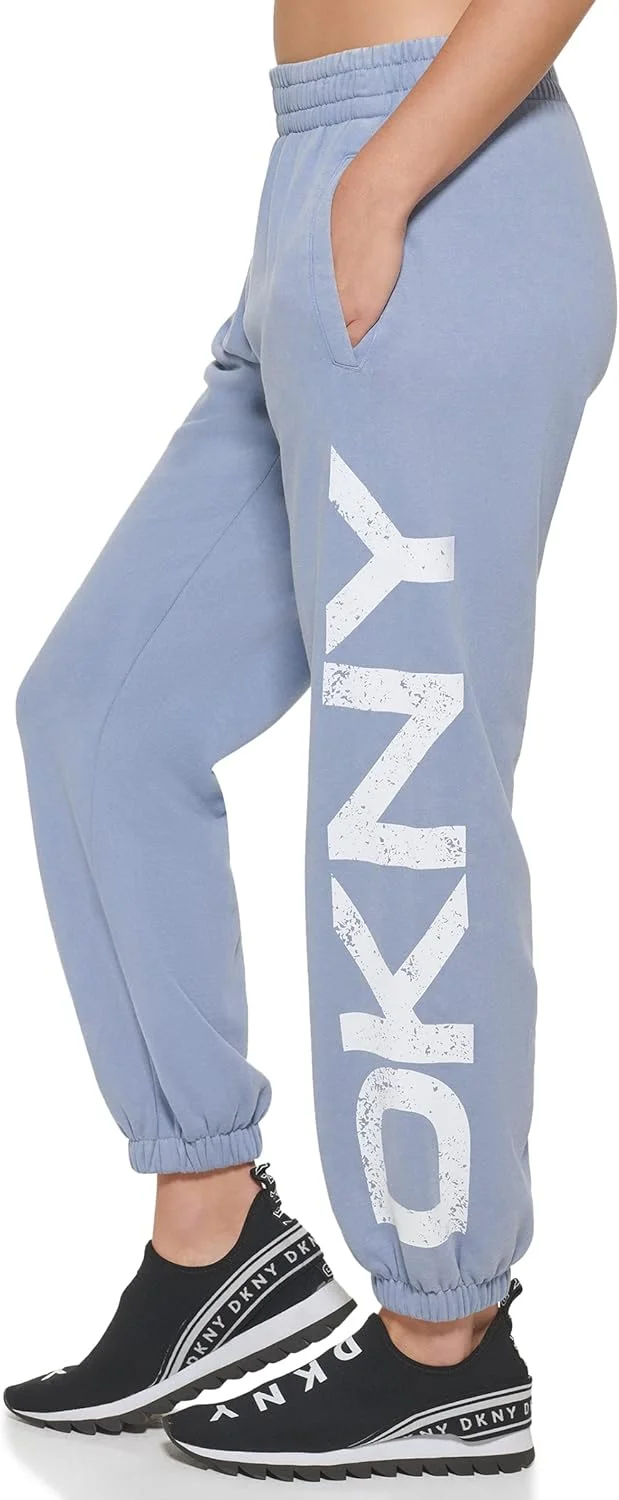 شلوار جاگر زنانه DKNY Sport با لوگوی ترک دار