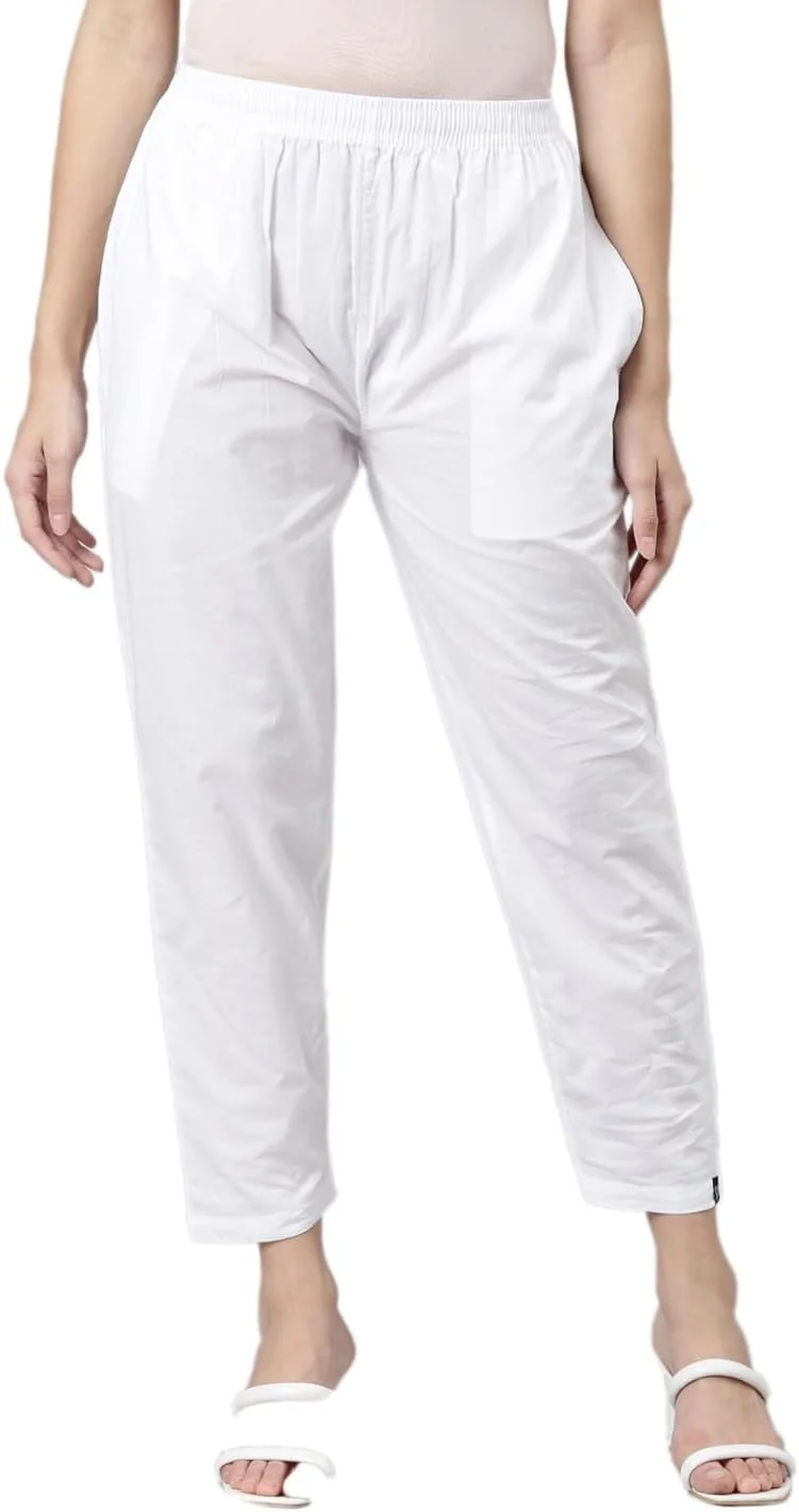 شلوار/شلوارک زنانه بافته شده 100% پنبه ای TWIN BIRDS با جیب کاربردی، سفید صدفی، 2XL شلوار/شلوارک زنانه بافته شده 100% پنبه ای TWIN BIRDS با جیب کاربردی، سفید صدفی، 2XL