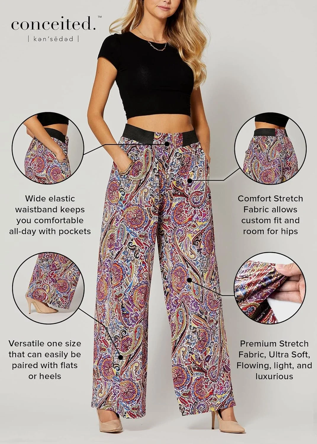 شلوار زنانه پاچه گشاد Pzp (تک عددی) شلوار زنانه پاچه گشاد Pzp (تک عددی)