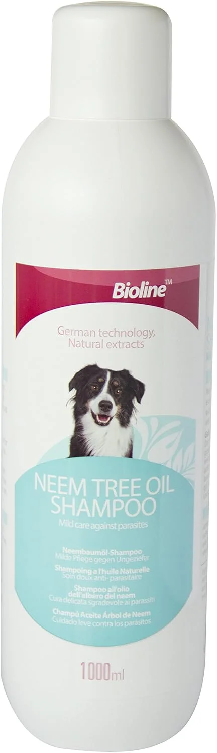 شامپو روغن درخت چریش بایولاین برای سگ 1 لیتر