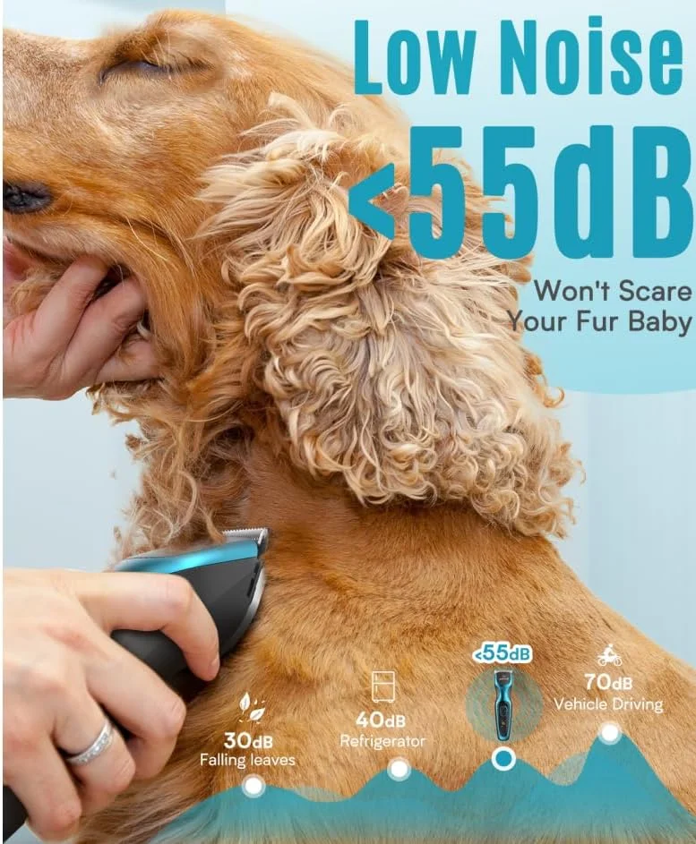 ماشین اصلاح حرفه ای سگ Oneisall برای موهای ضخیم، ماشین اصلاح سنگین سگ با تیغه فلزی جداشدنی، ماشین اصلاح بی سیم حیوانات خانگی برای کاکاپو و پودل ماشین اصلاح حرفه ای سگ Oneisall برای موهای ضخیم، ماشین اصلاح سنگین سگ با تیغه فلزی جداشدنی، ماشین اصلاح بی سیم حیوانات خانگی برای کاکاپو و پودل