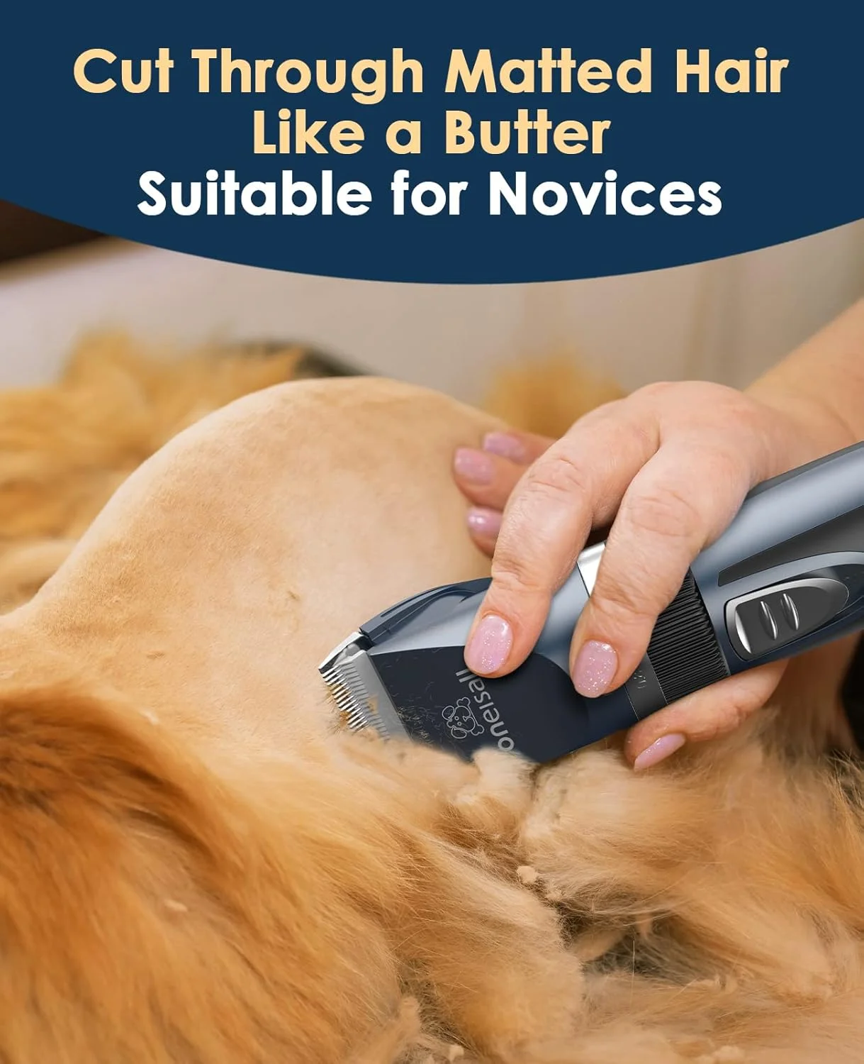 ماشین اصلاح سگ oneisall با صدای کم، کیت آرایش سگ بی سیم قابل شارژ 2 سرعته، ماشین اصلاح موی حیوانات خانگی برای سگ ها، گربه ها و حیوانات کوچک و بزرگ (سرمه ای) ماشین اصلاح سگ oneisall با صدای کم، کیت آرایش سگ بی سیم قابل شارژ 2 سرعته، ماشین اصلاح موی حیوانات خانگی برای سگ ها، گربه ها و حیوانات کوچک و بزرگ (سرمه ای)