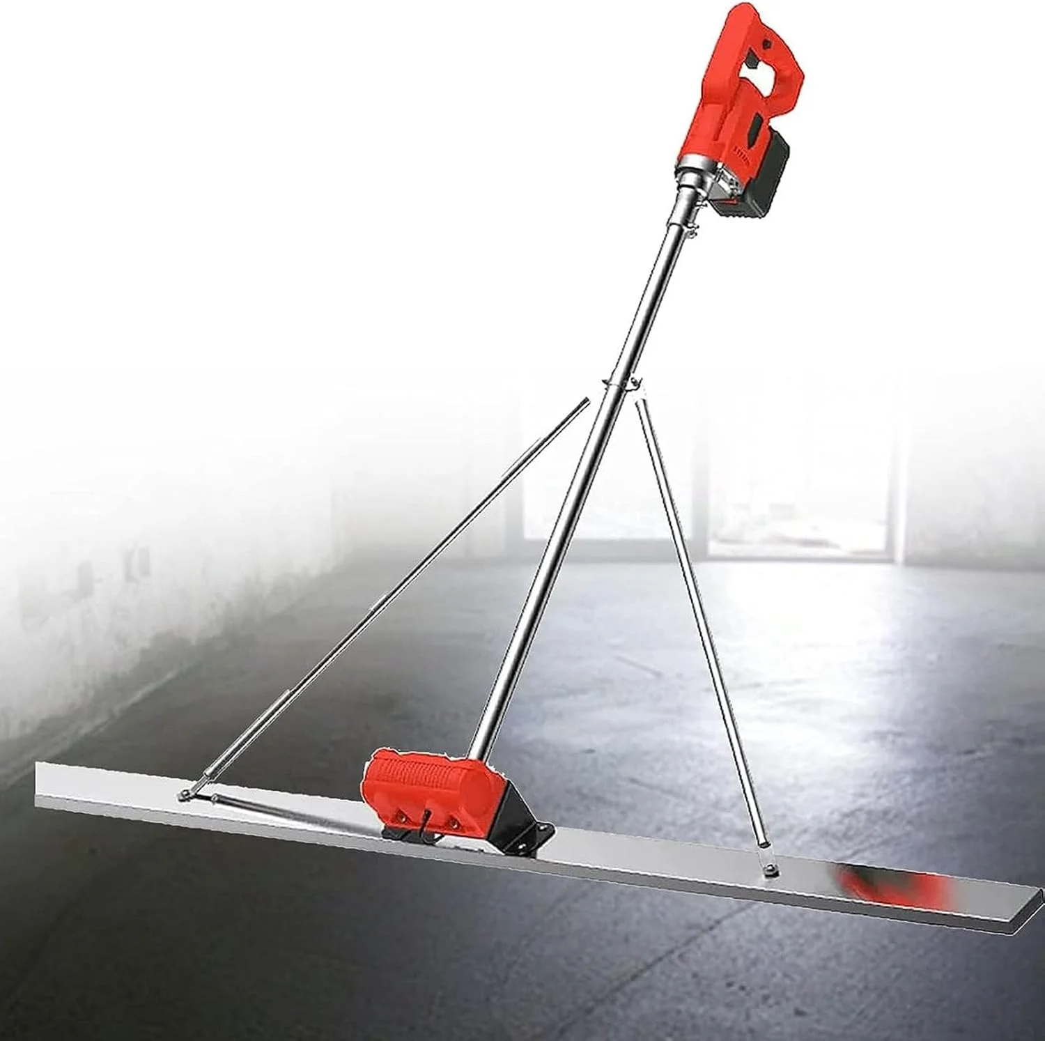 ابزار ویبره ماله برقی برای پردازش بتن، موتور ویبره پرداخت سیمان برقی بی سیم، خط کش کوبه ای تراز کننده سطح بتن 6000 دور در دقیقه، 1.5 متر ابزار ویبره ماله برقی برای پردازش بتن، موتور ویبره پرداخت سیمان برقی بی سیم، خط کش کوبه ای تراز کننده سطح بتن 6000 دور در دقیقه، 1.5 متر