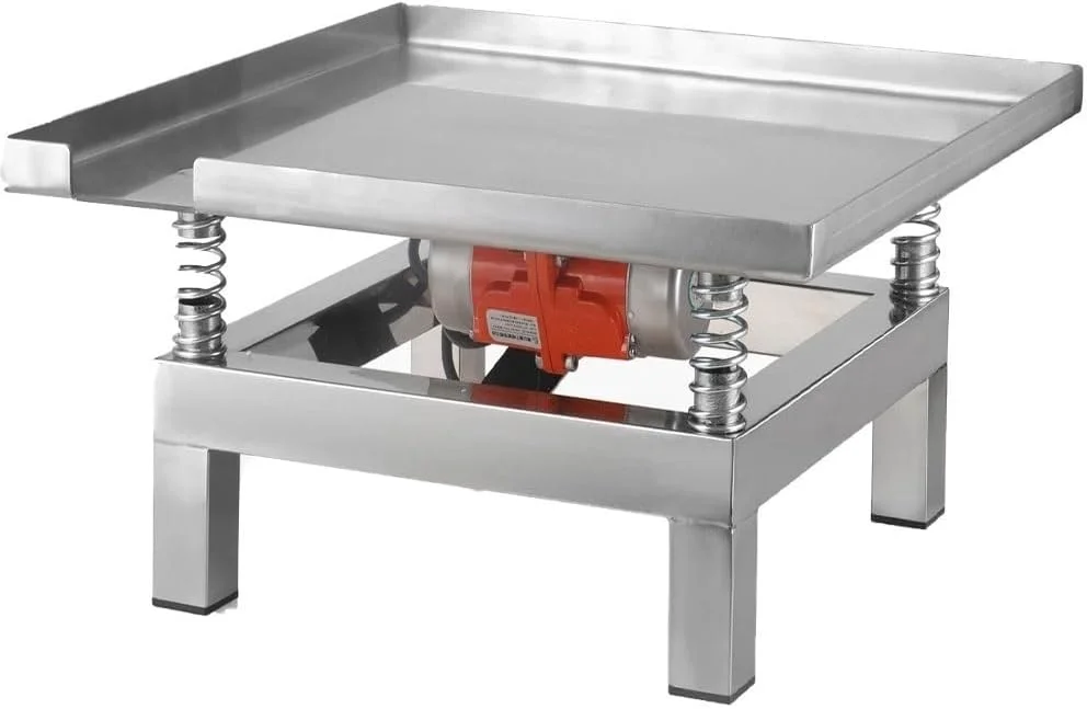 میز ویبره بتن 35 * 35 سانتی متر، سکوی لرزش بتن فولادی ضد زنگ 3000/3600 دور در دقیقه، صفحه بلوک تست لرزاننده سیمان، برای حذف حباب ها و تکان دادن رسوب، برای ساخت و ساز (220 ولت)