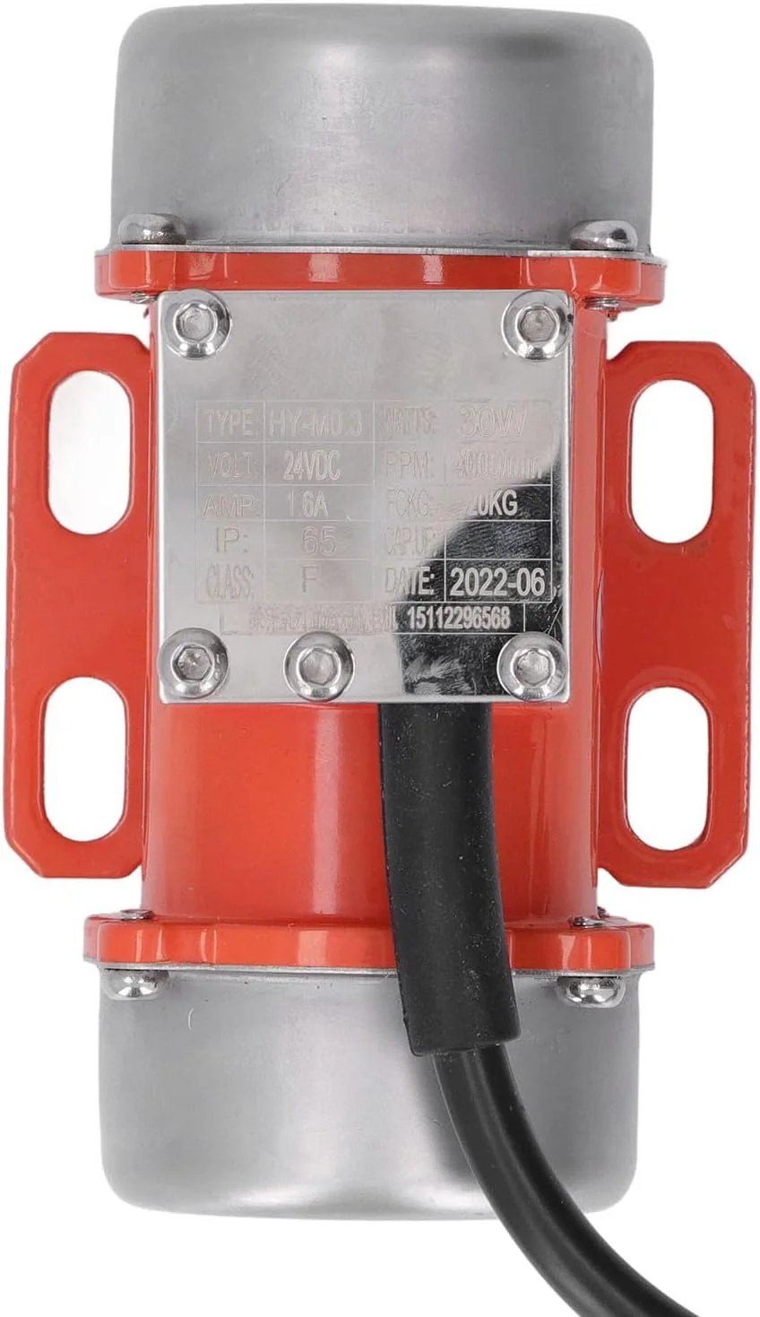 ویبراتور بتن ViaGasaFamido، 30 وات، 4000 دور در دقیقه، موتور ویبره جریان مستقیم بدون جاروبک با کنترل کننده سرعت، موتور ویبره، میکسر، مناسب برای ویبراتور بتن (DC24V)