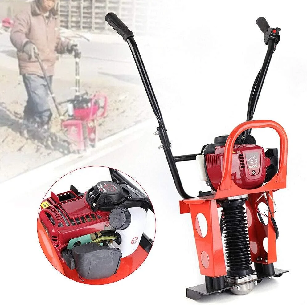 دستگاه ویبراتور بتن 4 زمانه، ویبراتور بتن بنزینی 37.7 سی سی، ویبراتور بتن برقی، کمپکتور صفحه ای بتن تجاری برای ساخت جاده