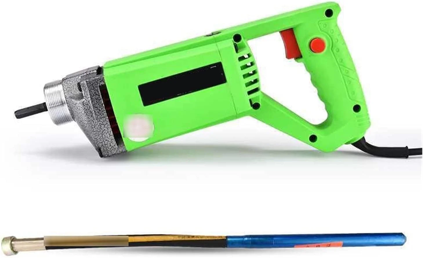 ویبراتور بتن دستی TAKOIL با طرح تصادفی، از بین برنده حباب سیمان با میله مسی 1 متری، 1.2 متری و 1.5 متری، ابزار بتن برای انواع بتن (اندازه: نوع 900W35 میله 1 متری)