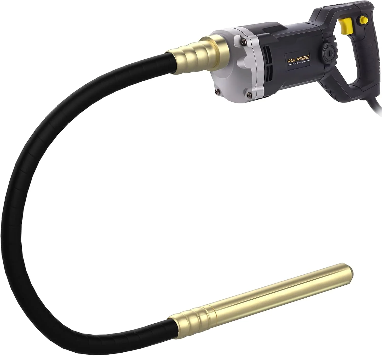 ابزار ویبراتور بتن دستی ROLAYSEE TOOLS، ویبراتور برقی بتن 1500 وات با میله شفت 6.6 فوتی، ویبراتور مدادی قابل حمل سیمان 14400VPM حذف حباب هوا و مخلوط کردن بتن