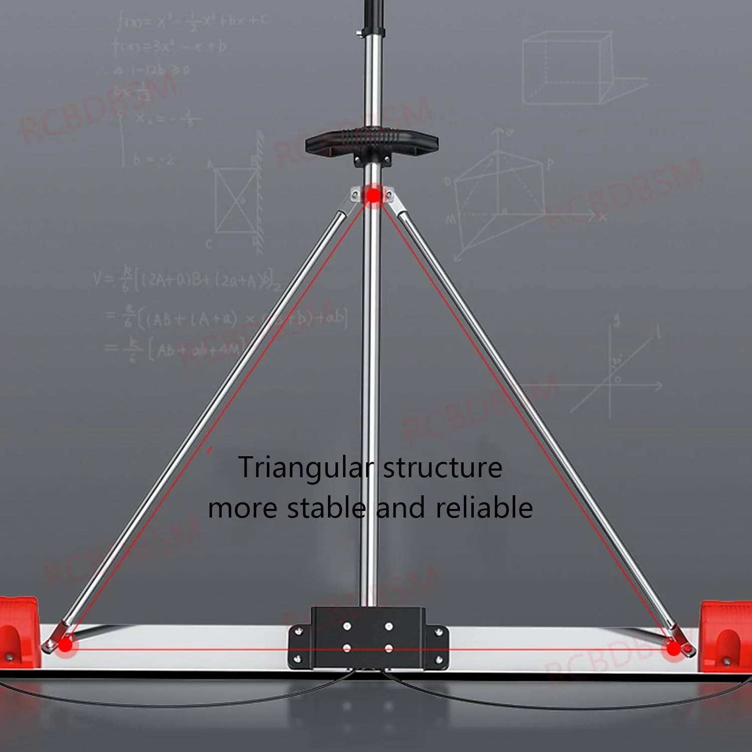 کیت شمشه بتن ویبره ای شارژی RESKIU، ابزار پرداخت بتن با تخته 150 سانتی متری، شمشه تراز کننده سطح بتن شارژی، تنظیم 9 سرعته، 1 باتری