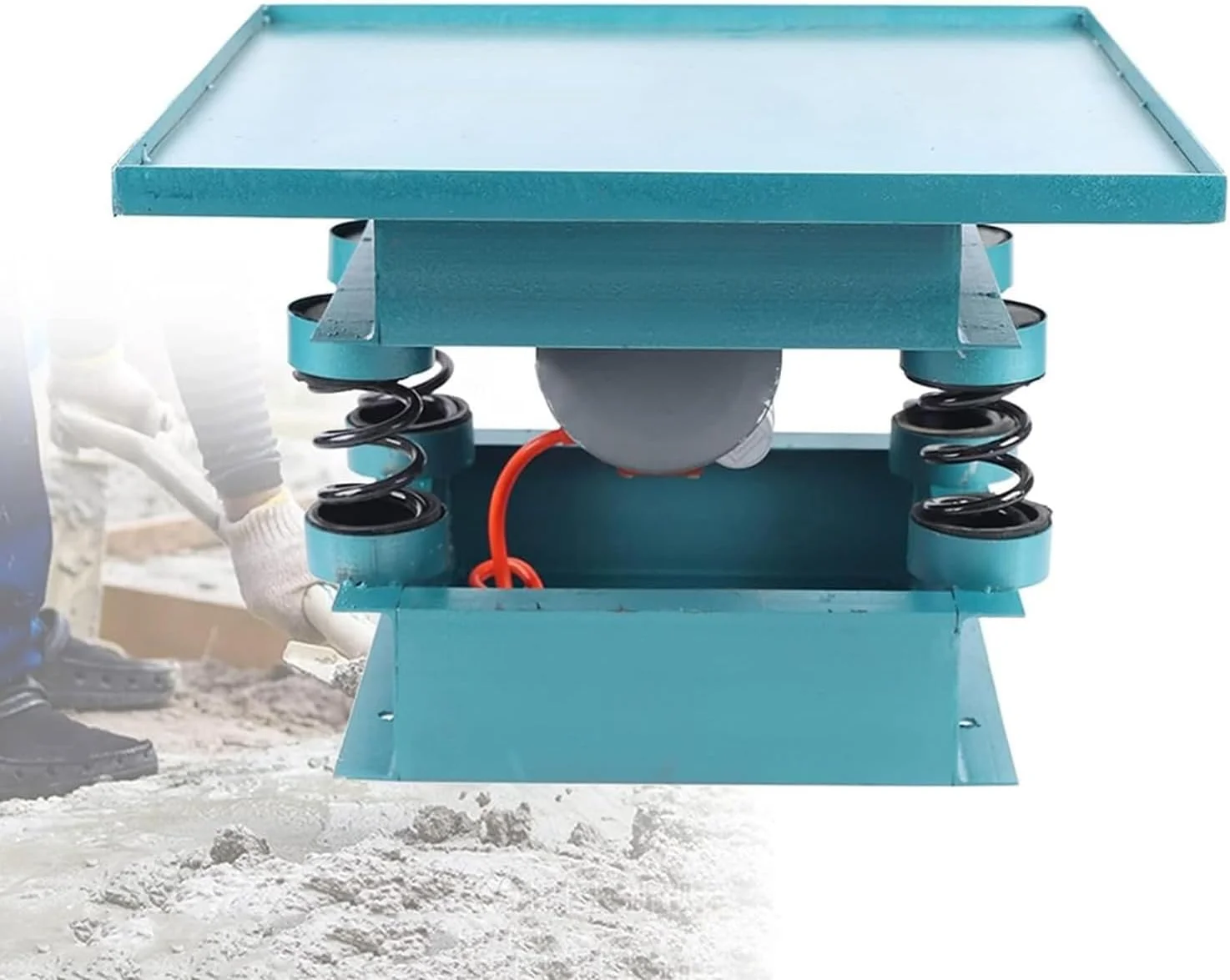 میز ویبره بتن MiBoce با ابعاد 50x50 سانتی متر، میز تست سیمان کوچک، 2860 بار ارتعاش در دقیقه، برای لرزاندن پودر مرطوب، حذف حباب ها، رسوب دادن