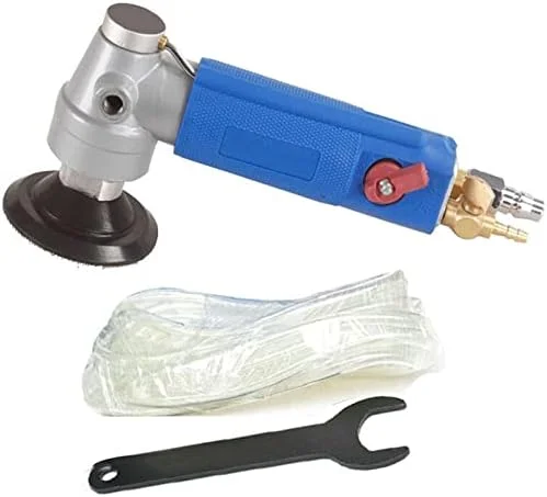 ویبراتور کاشی دستی LZFuiop، پولیشر سنگ هوای خروجی جانبی برای گرانیت، بتن، مرمر، مکش فوق العاده (رنگ: M14)