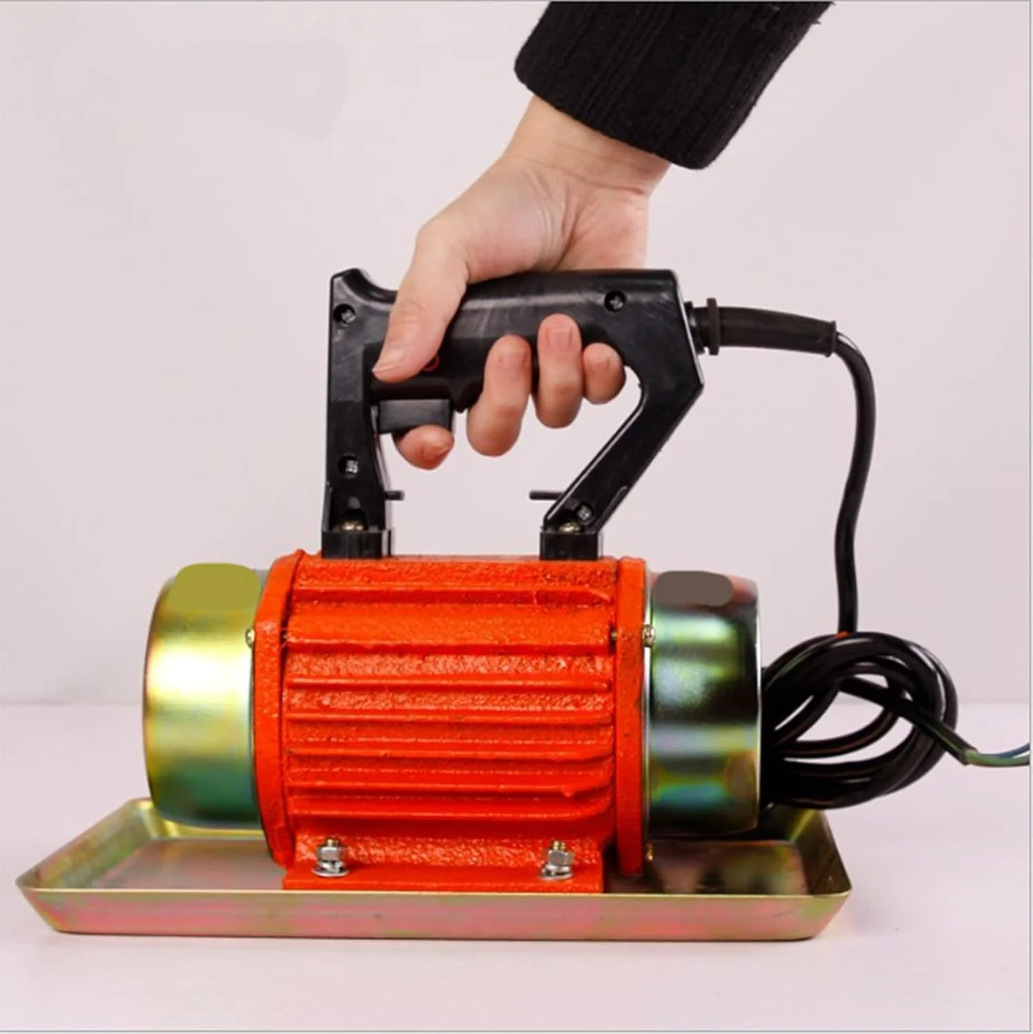 ویبراتور بتن تخت قابل حمل LZFuiop، ویبراتور سیمان خانگی قابل حمل 390 وات 220 ولت