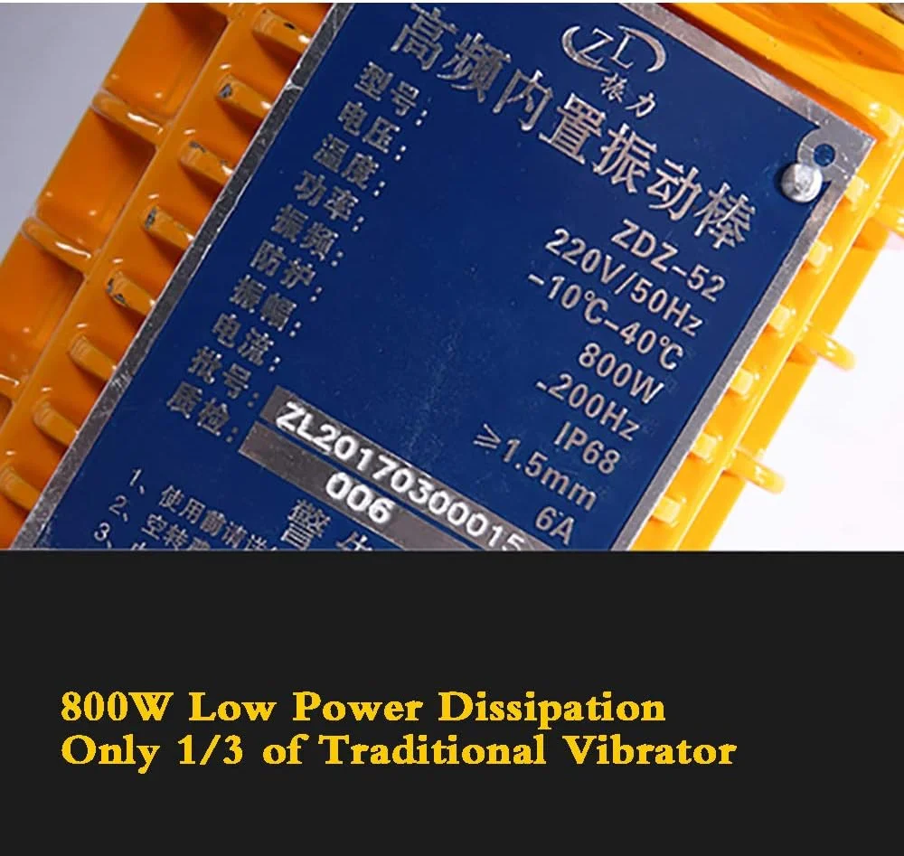 ویبراتور بتن برقی دستی بی صدا LZFuiop 220V، ویبراتور داخلی ساختمانی قابل حمل 4 متری، 3200 نیوتن 200 هرتز