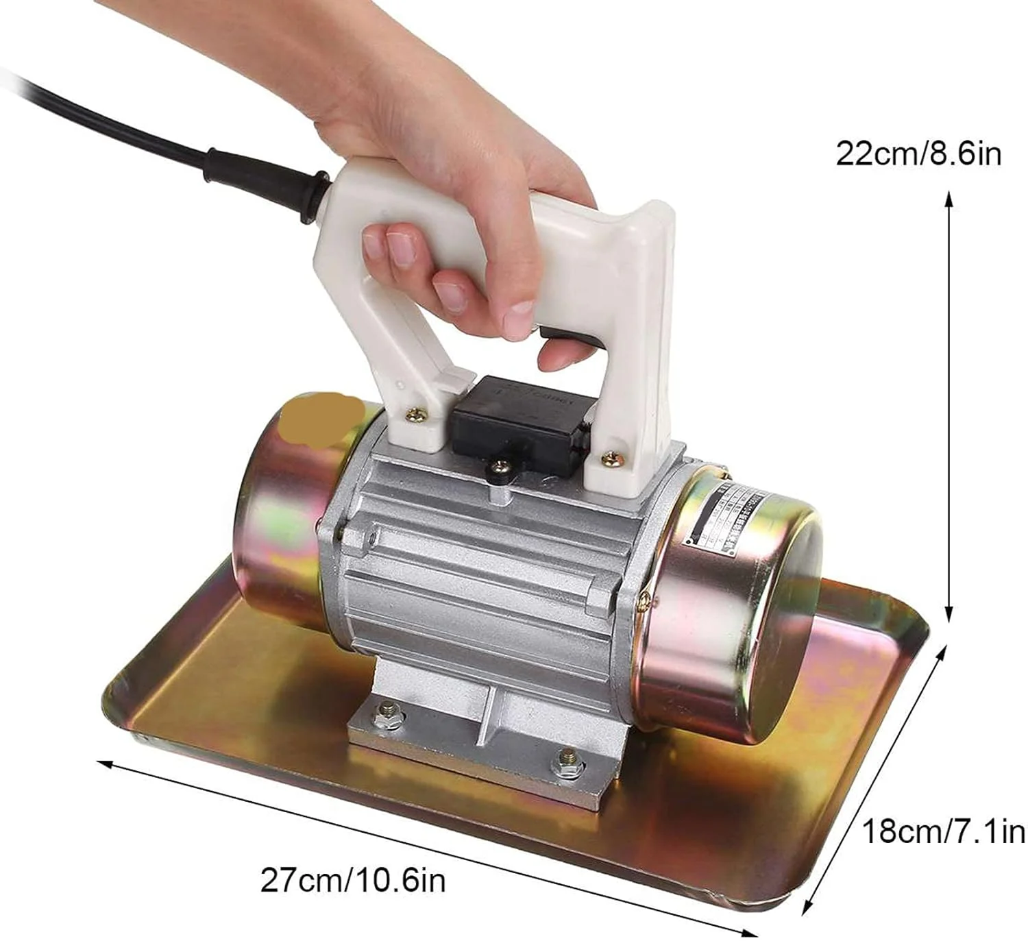 موتور ویبراتور بتن LZFuiop، 220 ولت 250 وات، ابزار ساخت و ساز قابل حمل، موتور ویبراتور بتن دستی