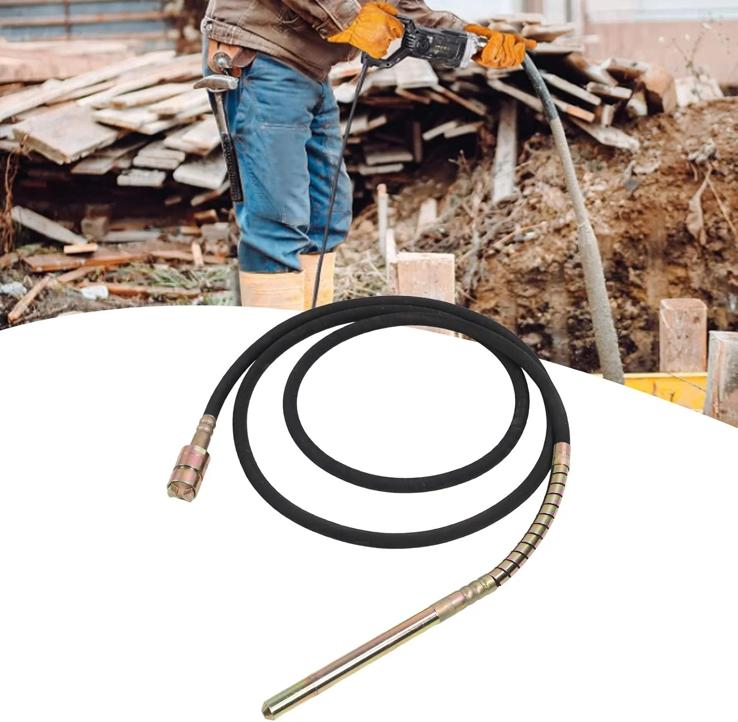 ابزار ویبراتور بتن Jiawu، شفت انعطاف پذیر 6 متری جایگزین برای ویبراتور بتن، ویبراتور سیمان قابل حمل برای Cipsa Mpower Tonka Husky، حذف حباب و مخلوط کردن بتن ابزار ویبراتور بتن Jiawu، شفت انعطاف پذیر 6 متری جایگزین برای ویبراتور بتن، ویبراتور سیمان قابل حمل برای Cipsa Mpower Tonka Husky، حذف حباب و مخلوط کردن بتن