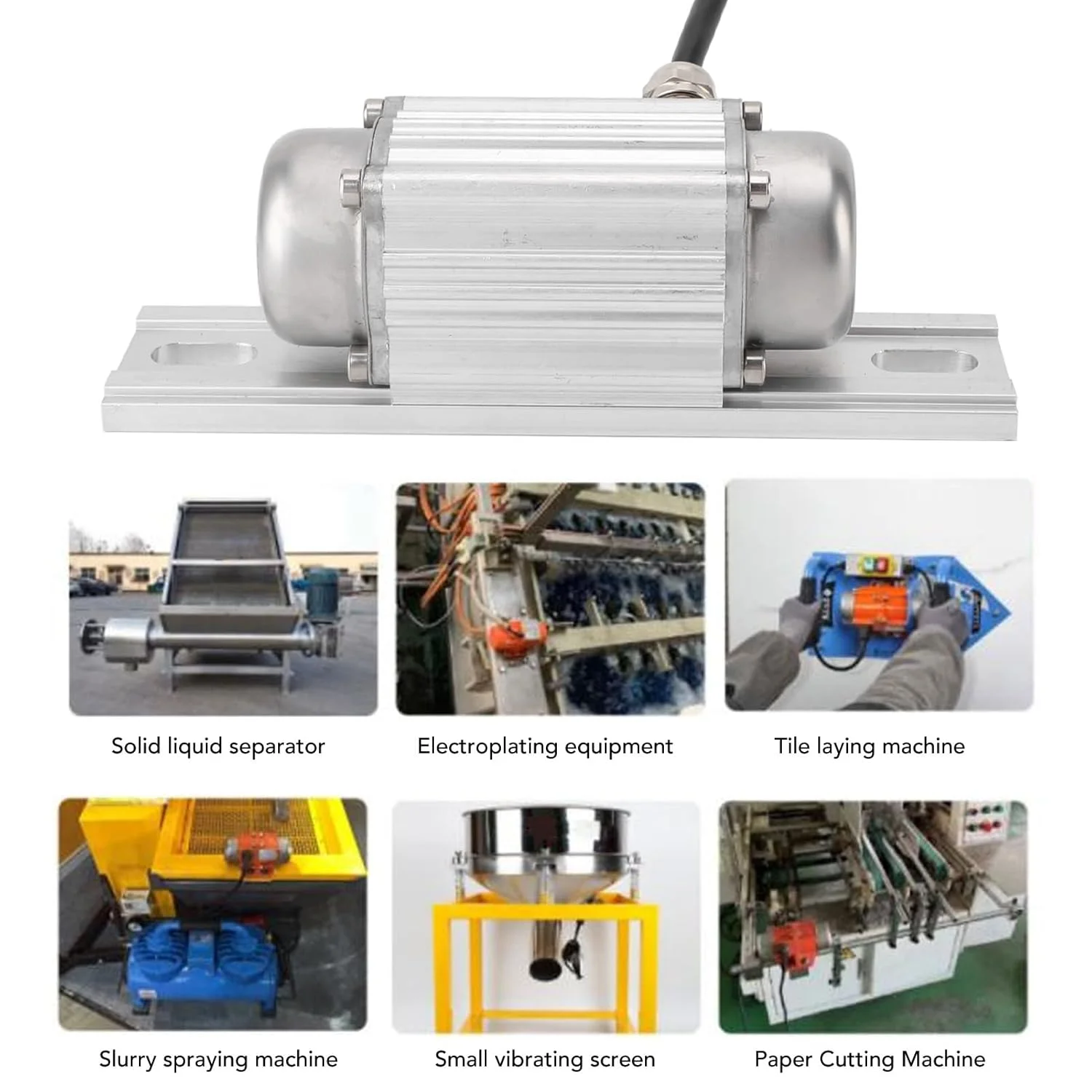 موتور ویبراتور بتن DC 12V جیاوو، موتور ویبراتور بتن با سرعت قابل تنظیم 7500 دور در دقیقه، ویبراتور برقی آلیاژ آلومینیوم برای میز ویبره، فیدر (10 وات) موتور ویبراتور بتن DC 12V جیاوو، موتور ویبراتور بتن با سرعت قابل تنظیم 7500 دور در دقیقه، ویبراتور برقی آلیاژ آلومینیوم برای میز ویبره، فیدر (10 وات)