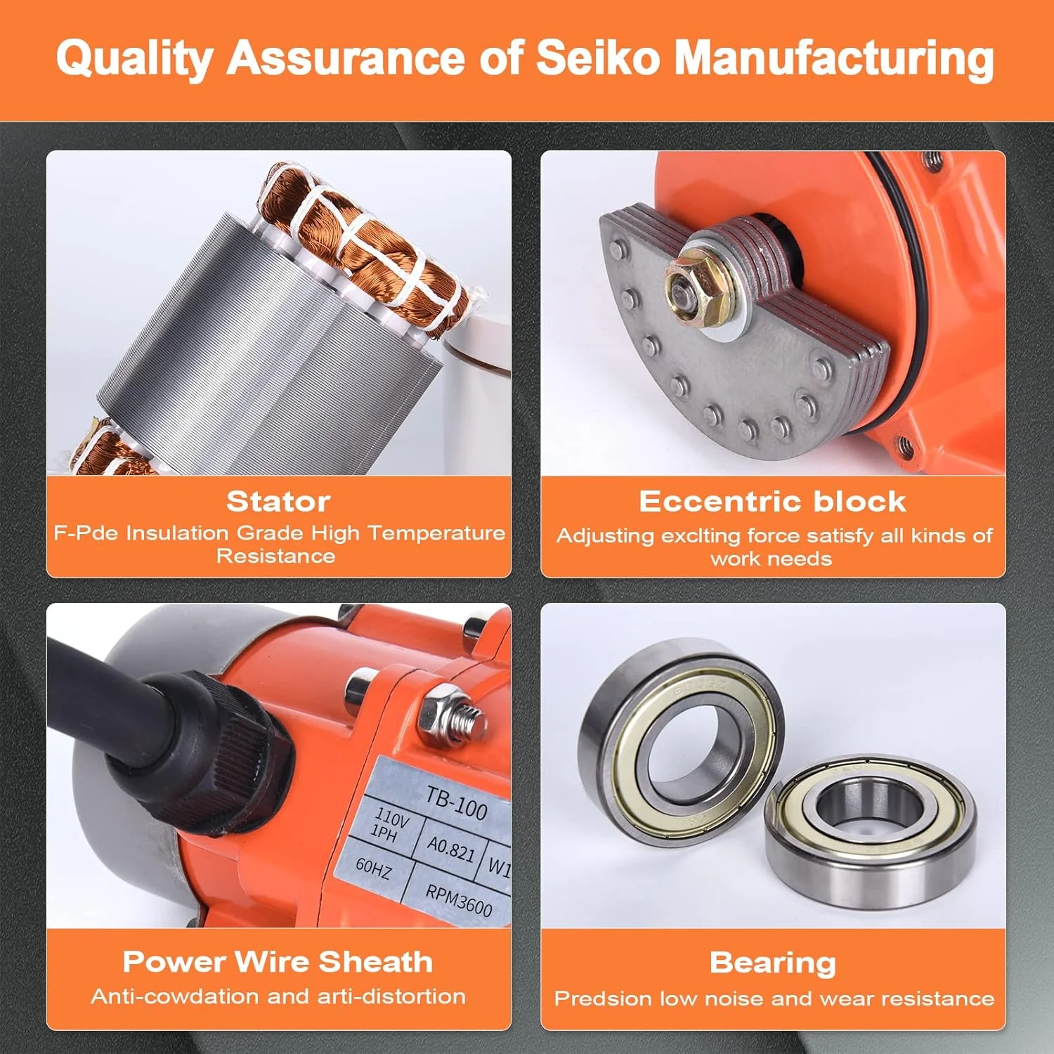 ویبراتور بتن کوچک موتور ویبره صنعتی تک فاز 100 وات AC 110 ولت 3600 دور در دقیقه ویبراتورهای ارتعاشی آلیاژ آلومینیوم برای میز شیکر شن و ماسه ویبراتور بتن کوچک موتور ویبره صنعتی تک فاز 100 وات AC 110 ولت 3600 دور در دقیقه ویبراتورهای ارتعاشی آلیاژ آلومینیوم برای میز شیکر شن و ماسه