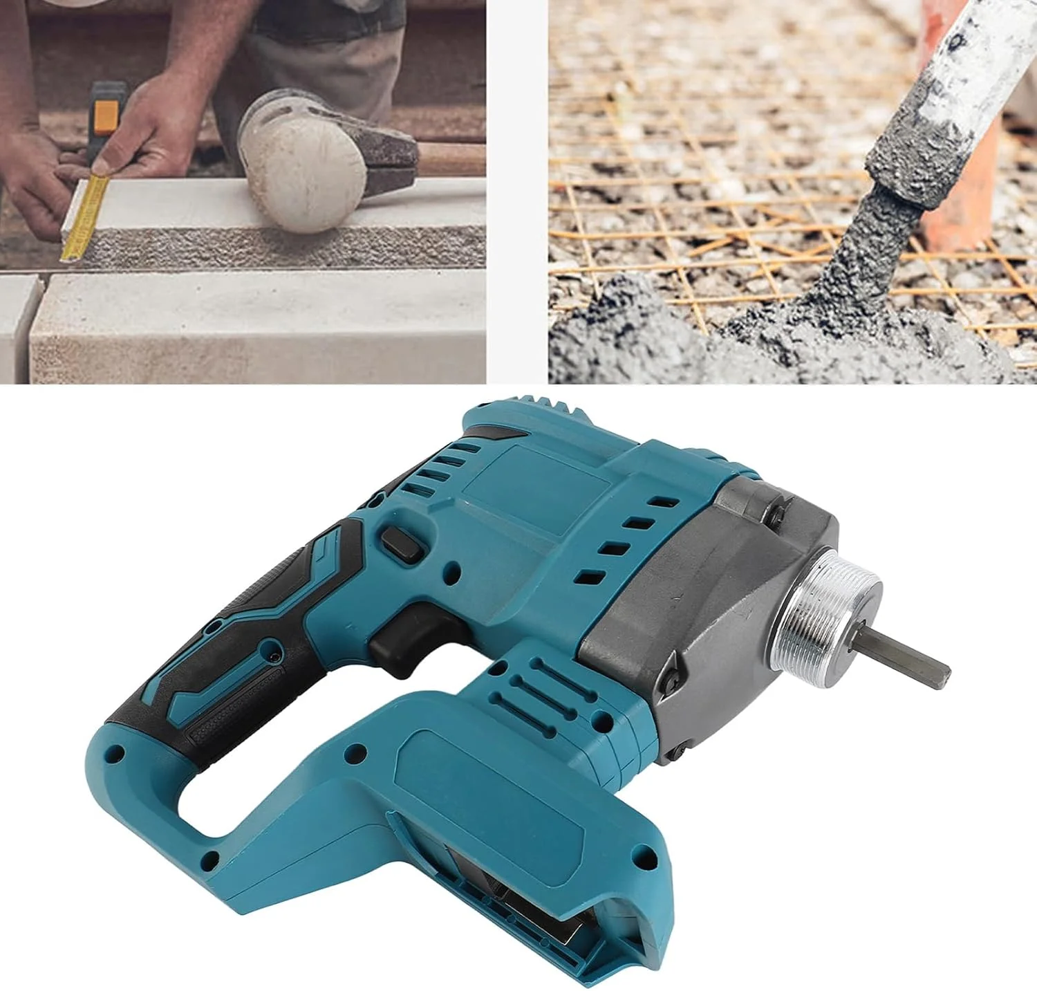 ویبراتور بتن برقی Haofy، ابزار ساخت و ساز با جنس ABS برای BL1830 18 ولت 800 وات مناسب برای کارگران ساختمانی