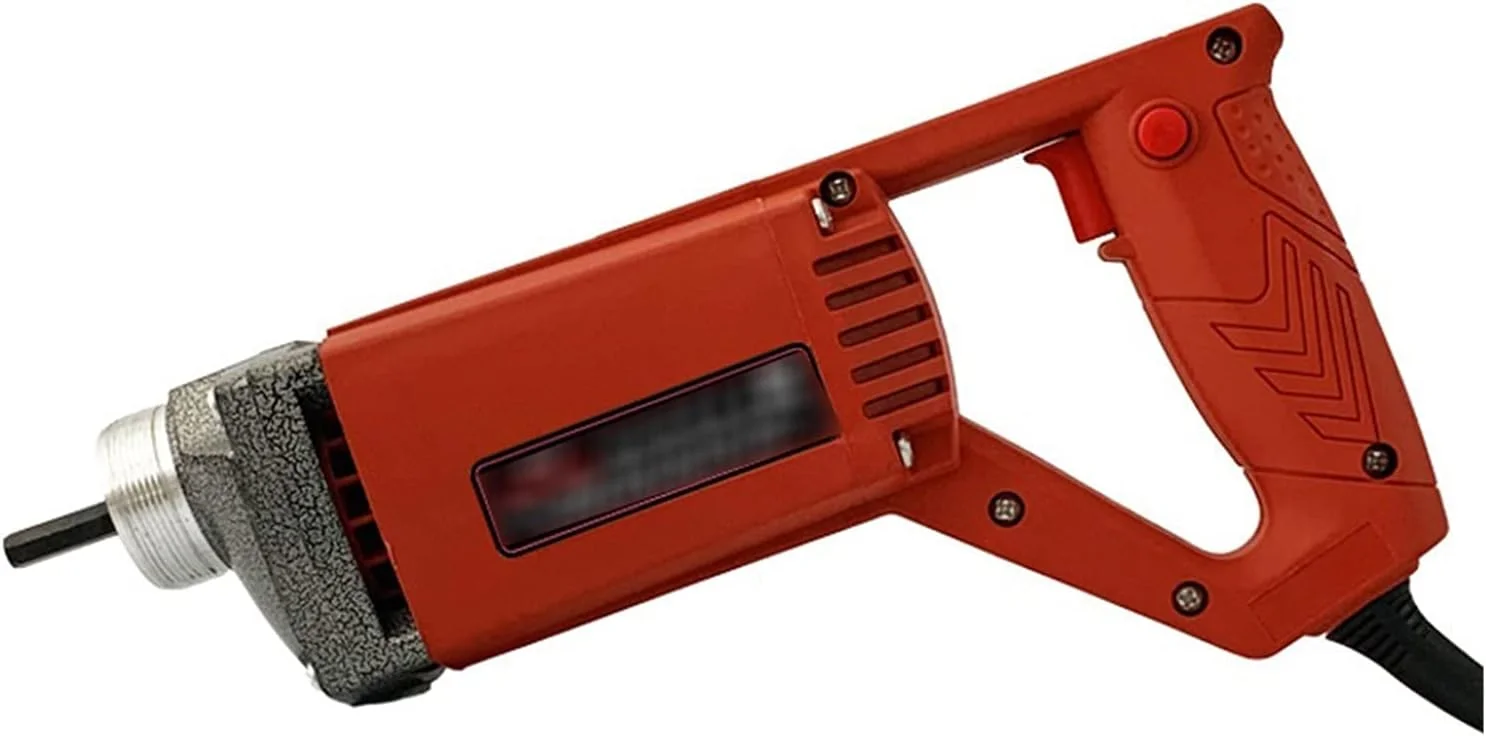 ویبراتور بتن دستی HANEFRE، ویبراتور برقی بتن، از بین برنده حباب سیمان با میله مسی 1 متری، 1.2 متری و 1.5 متری (موتور 1500 وات بدون میله)