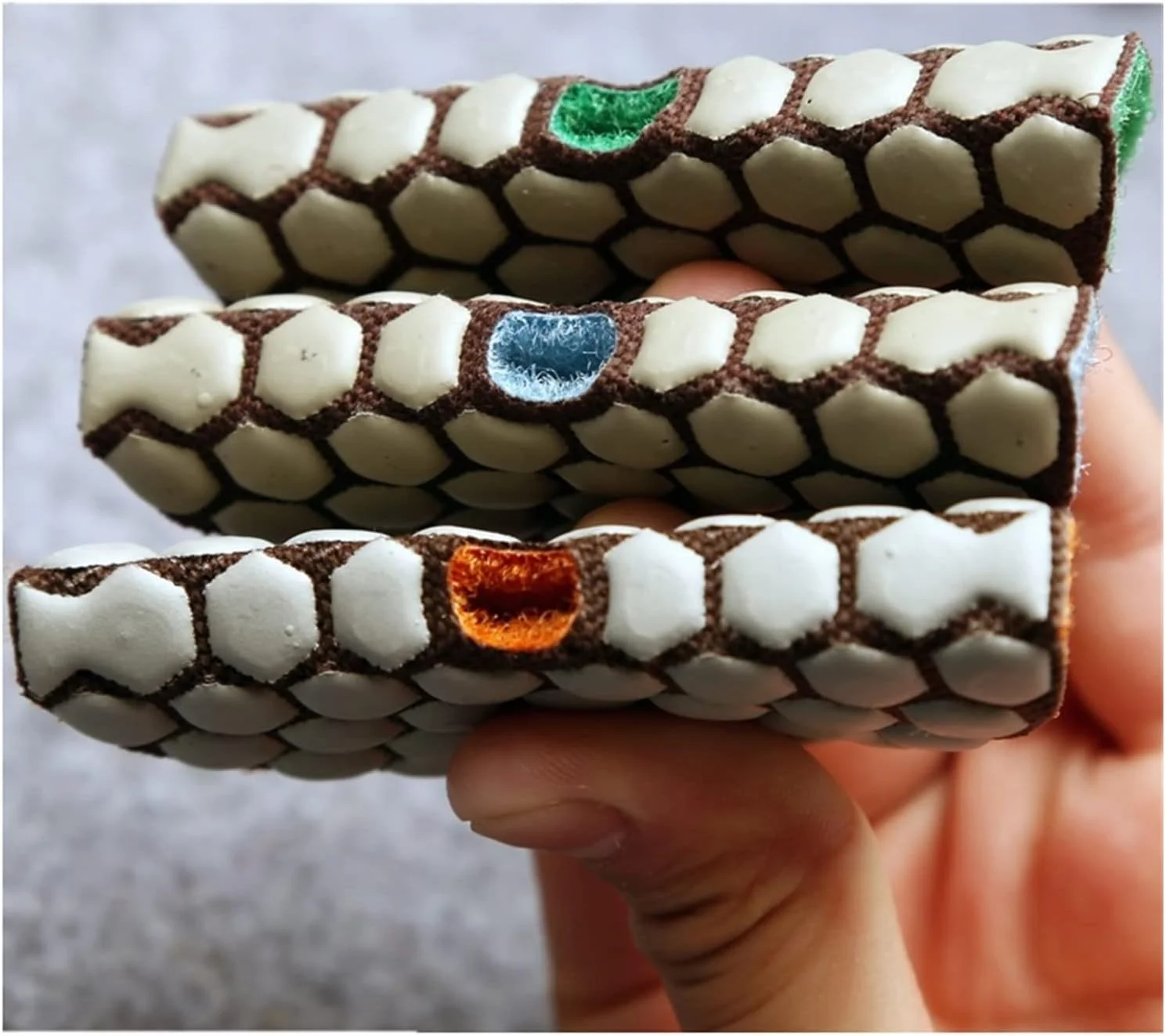 ست ویبراتور کاشی دستی 7 عددی، پد پولیش خشک انعطاف پذیر الماسه برای سنگ گرانیت بتن مرمر + 1 پد پشتیبان با مکش فوق العاده Leunlee