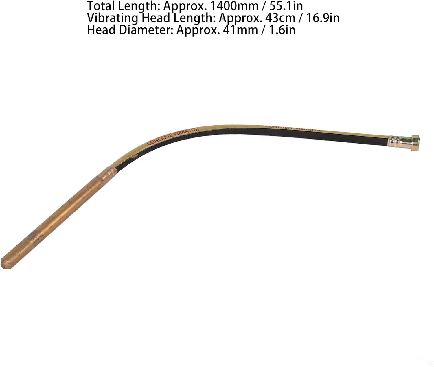 شفت ویبراتور بتن دستی، میله ویبره چند منظوره غیر افتادنی، ویبراتور سیمان با مداد قابل حمل برای حذف حباب هوا و مخلوط کردن بتن، طول شفت