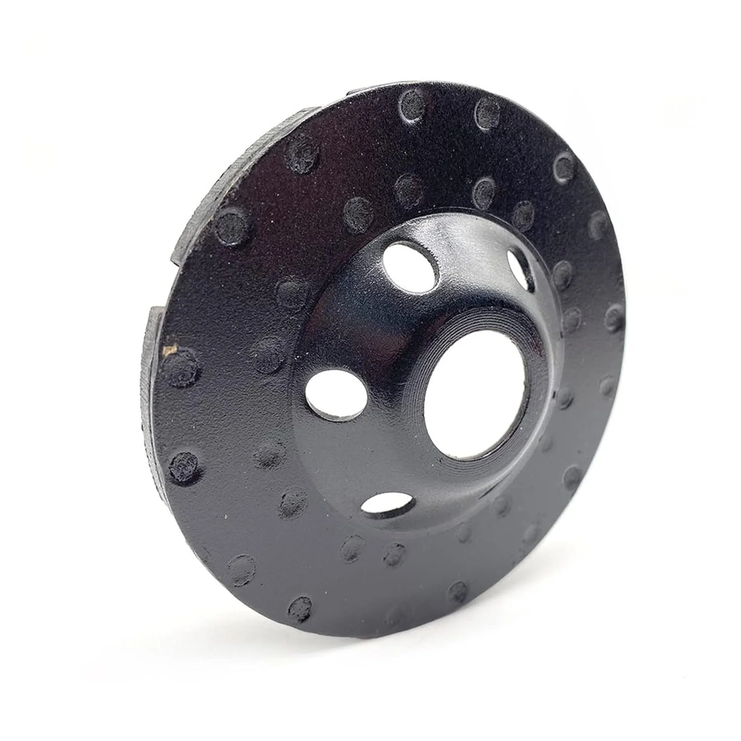 ویبراتور کاشی دستی به همراه 3 عدد صفحه سنگ زنی الماسه دو ردیفه 100 میلی متری کاسه ای برای مرمر، گرانیت و بتن با مکش فوق العاده - Leunlee