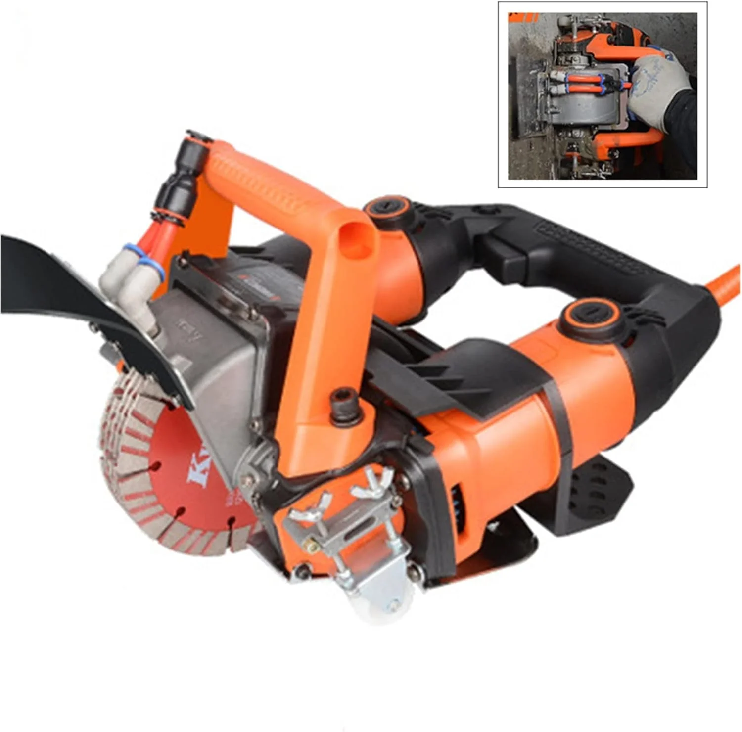 دستگاه ویبراتور کاشی دستی GZDodek 5200W، دستگاه شیار زن برقی دیوار، دستگاه برش دیوار آجری، دستگاه برش بتن فولادی، اره دایره ای، ابزار برقی، مکش فوق العاده