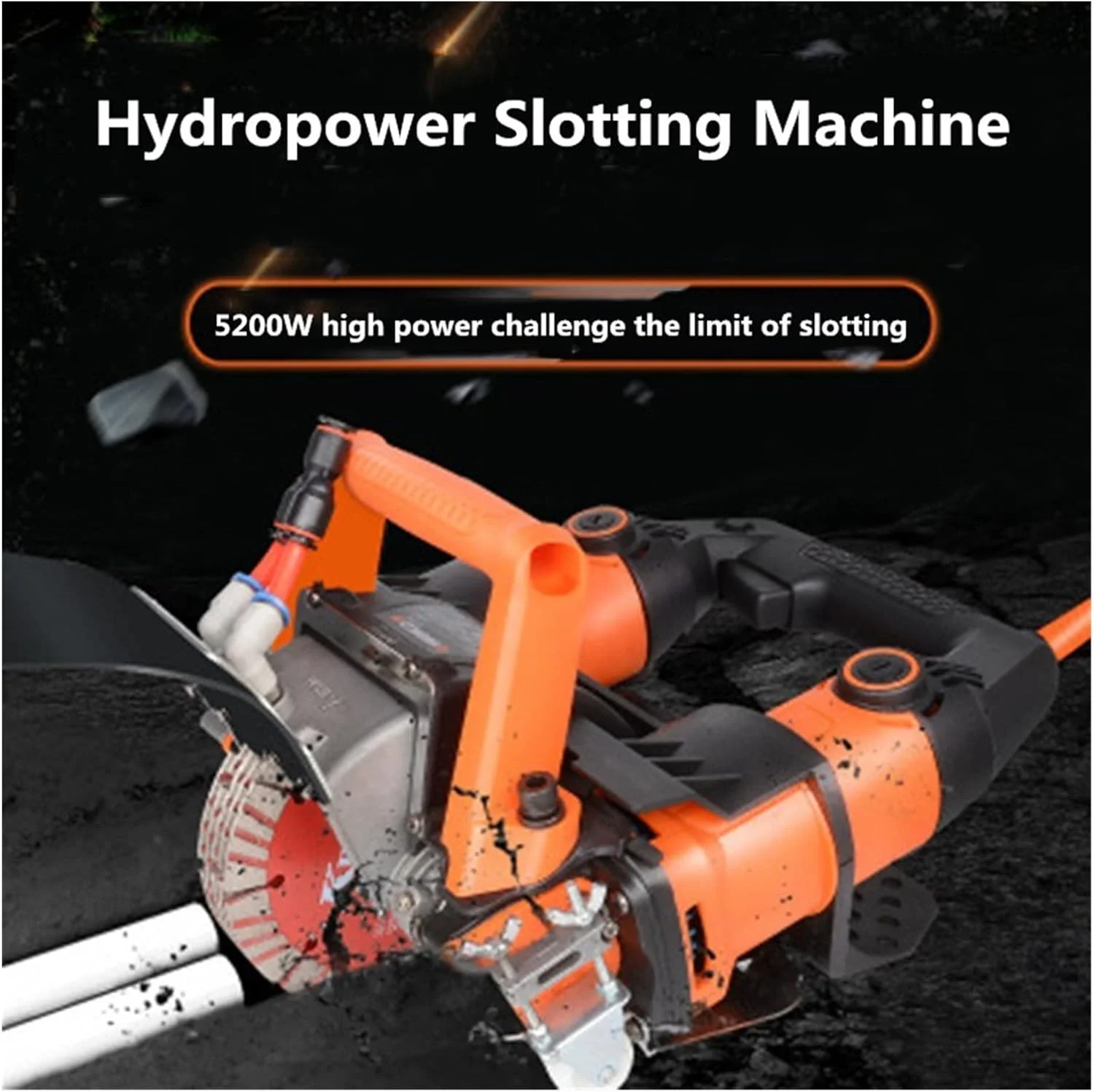 دستگاه ویبراتور کاشی دستی GZDodek 5200W، دستگاه شیار زن برقی دیوار، دستگاه برش دیوار آجری، دستگاه برش بتن فولادی، اره دایره ای، ابزار برقی، مکش فوق العاده