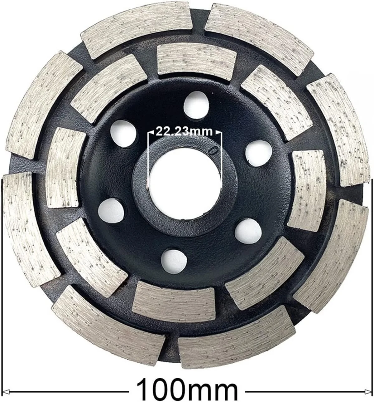 ویبراتور کاشی دستی GZDodek به همراه 3 عدد صفحه سنگ زنی الماسی دو ردیفه 100 میلی متری کاسه ای برای سنگ مرمر، گرانیت و بتن با مکش فوق العاده