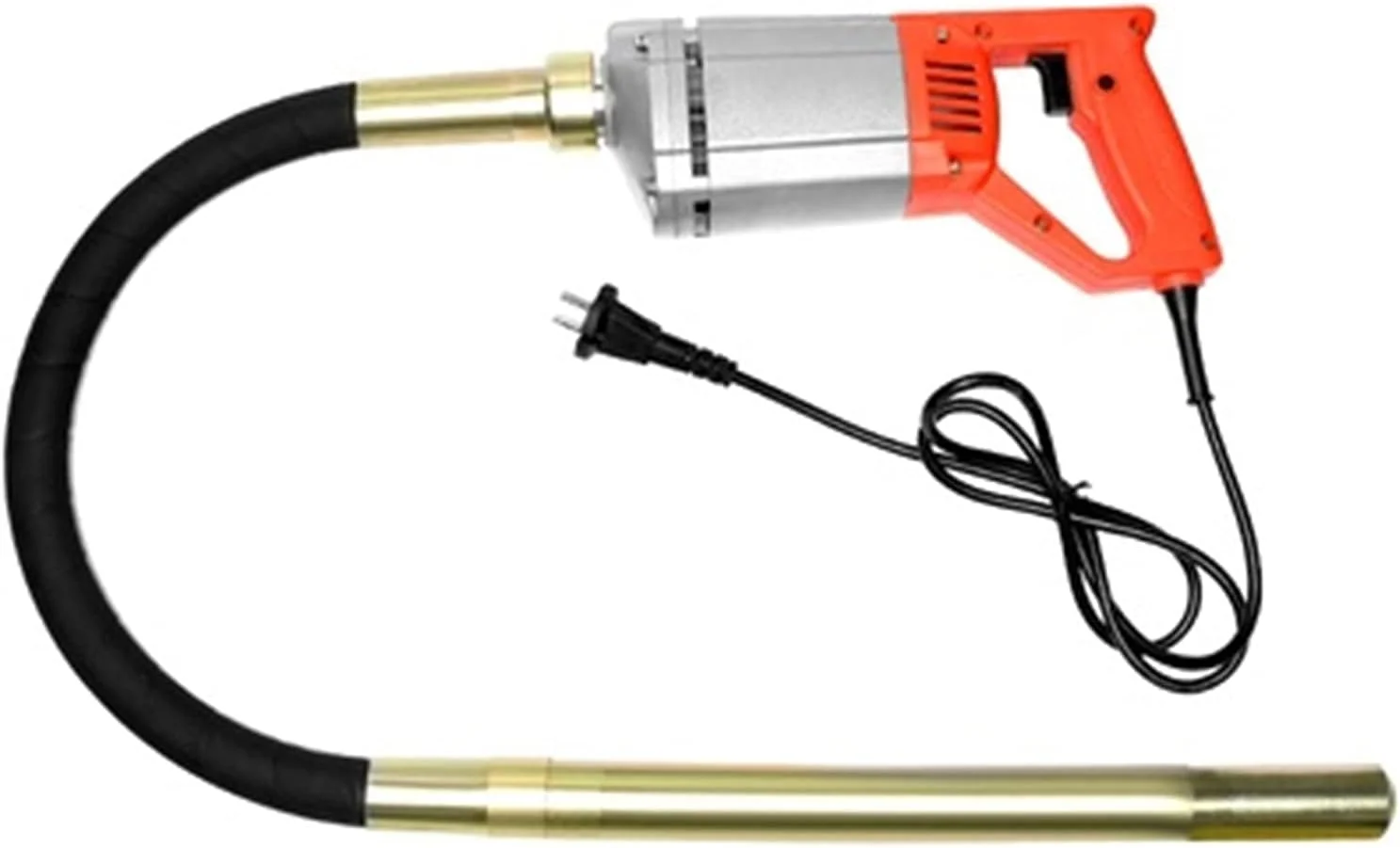 ویبراتور بتن GZDcjsc، ویبراتورهای برقی دستی بتن، حباب زدای سیمان با میله مسی 1 متری، 1.2 متری و 1.5 متری، ابزار بتن (اندازه: میله 1.2 متری 2000 وات)