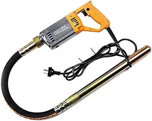 موتور ویبراتور بتن GJDtyui، پوکر بتن 1280 وات، ویبراتور پوکر صنعتی برقی آلومینیومی با شلنگ 3 متری، قطر میله 35 میلی متر دارای گواهی CE