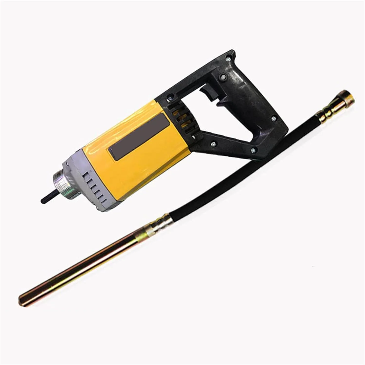 ویبراتور بتن GDJmnbv، ویبراتور ساختمانی، ویبراتور بتن برقی دستی، حذف کننده حباب سیمان با شیلنگ 1 متری، 1.2 متری، 1.5 متری (موتور 1750 وات + میله 1 متری)