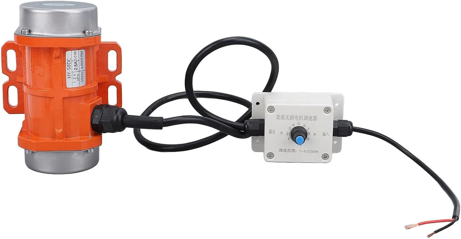 موتور ویبراتور بتن DC یوجگوف 4000 دور در دقیقه آلیاژ آلومینیوم موتور ویبره الکتریکی برای متالورژی ساخت و ساز (50 وات)