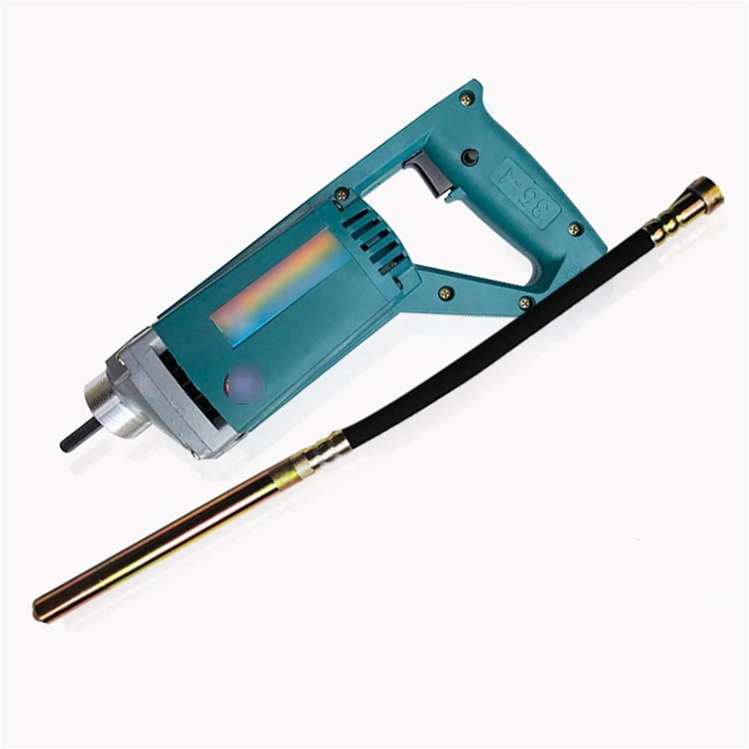 ویبراتور بتن FURLOU، ویبراتور بتن قابل حمل، ویبراتور مدادی، ویبراتور ساختمانی با شیلنگ 1 متری، 1.2 متری، 1.5 متری، موتور ویبره (سایز: موتور 1750 وات + میله 1.2 متری)