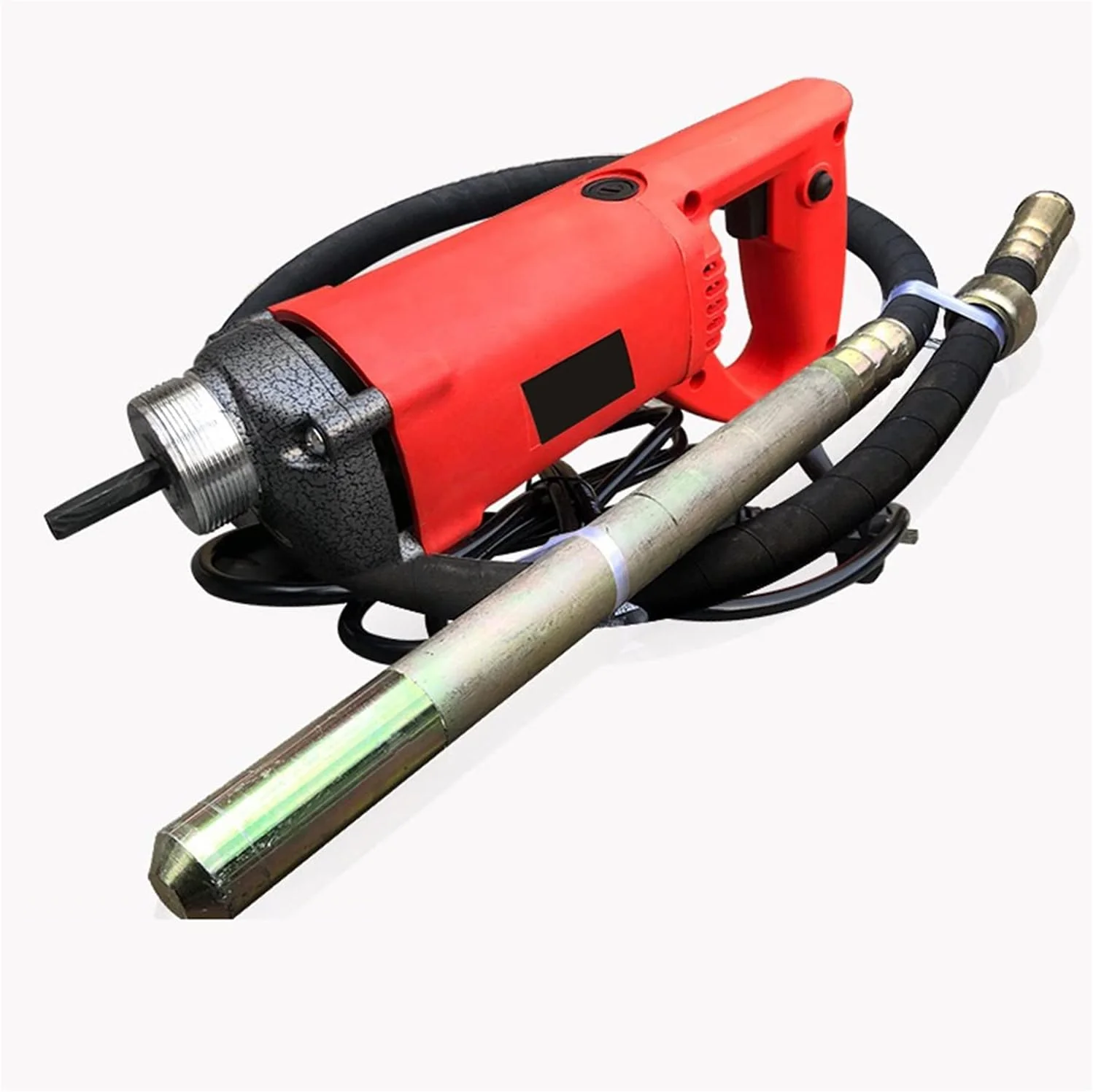 ویبراتور بتن FURLOU، ویبراتور بتن قابل حمل، ویبراتور مدادی، ویبراتور ساختمانی با شیلنگ 1 متری، 1.2 متری، 1.5 متری، موتور ویبره (سایز: موتور 1750 وات + میله 1.2 متری)